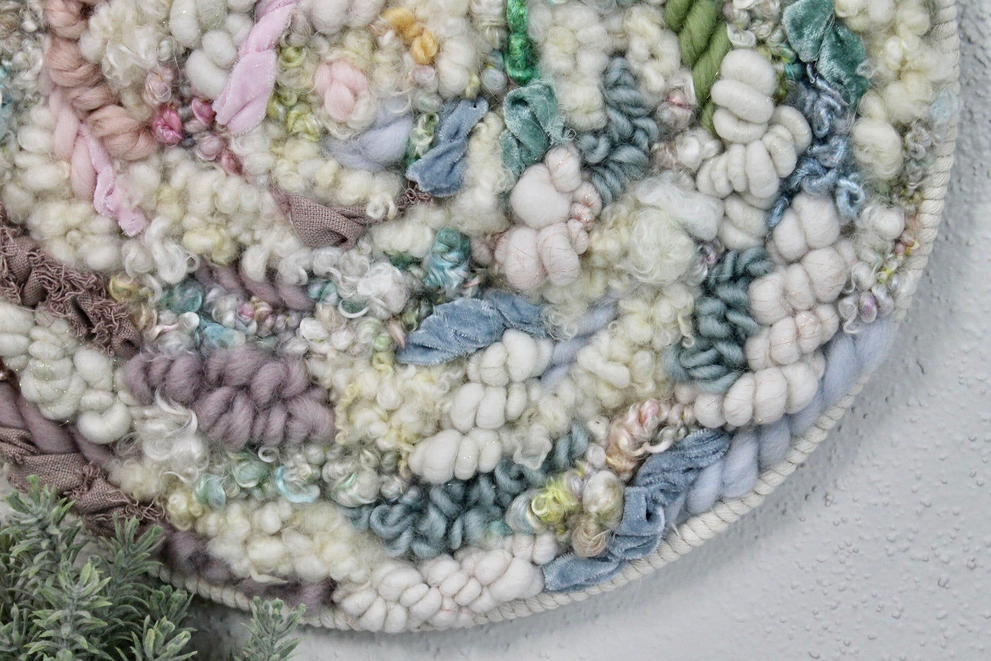 Rainbow circle woven wall tapestry | large colorful wall hanging | wall art | weaving | woven tapestry | wall decor | home decor