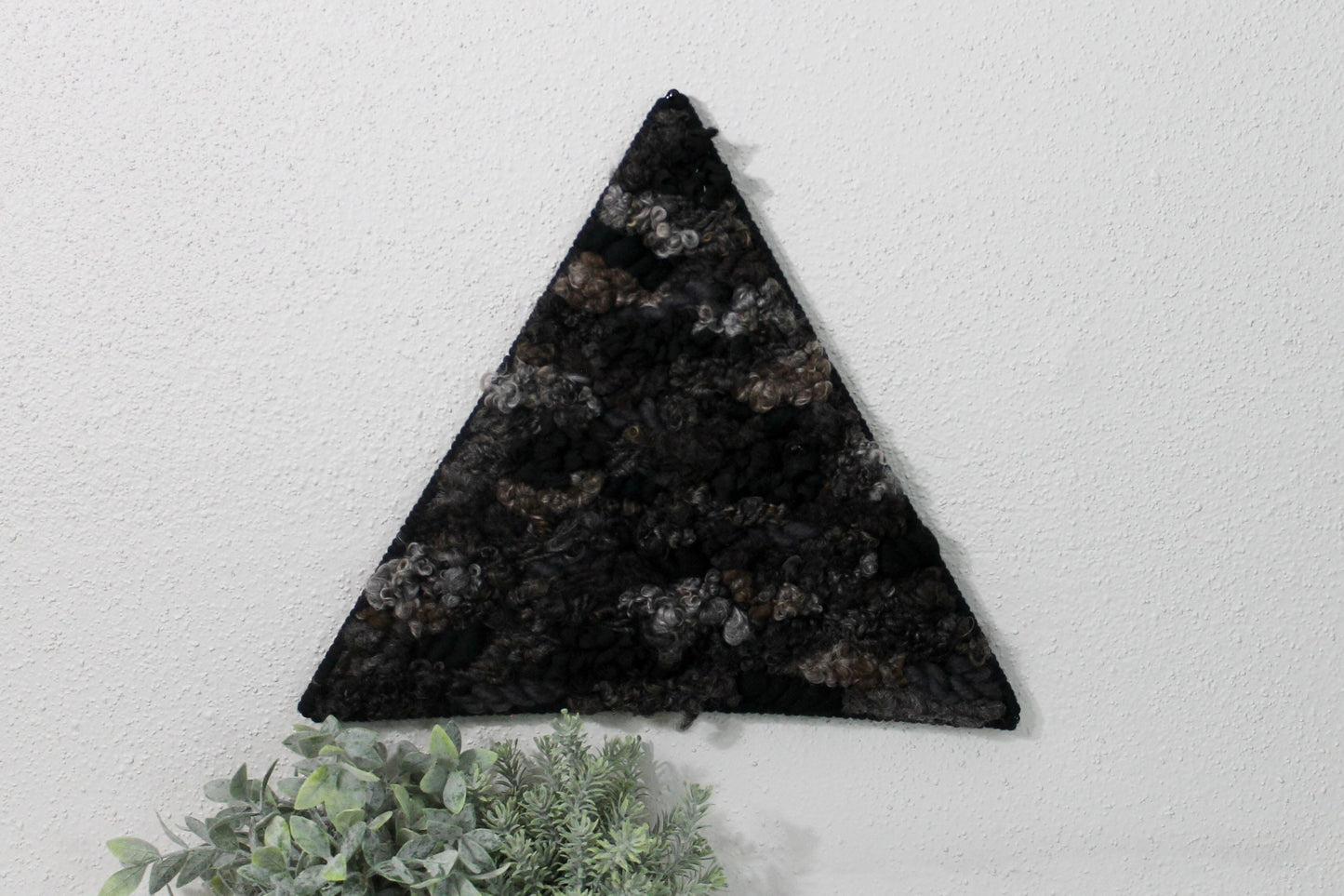 Black triangle woven wall tapestry | woven wall hanging | wall art | weaving | woven tapestry | wall decor | wall tapestry | home decor