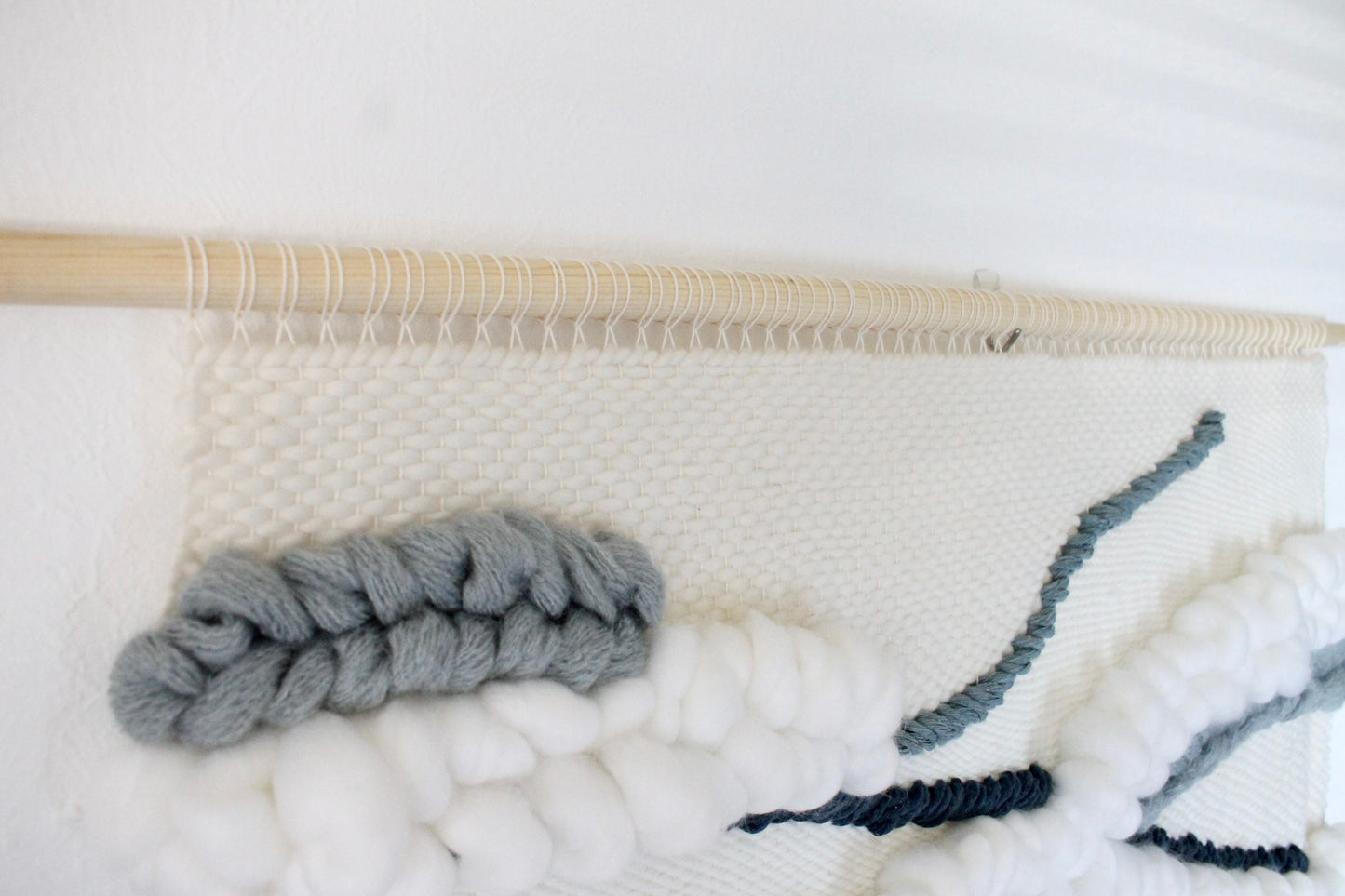 Extra-large blue woven wall tapestry | home decor | woven tapestry | wall art | boho decor | nursery decor