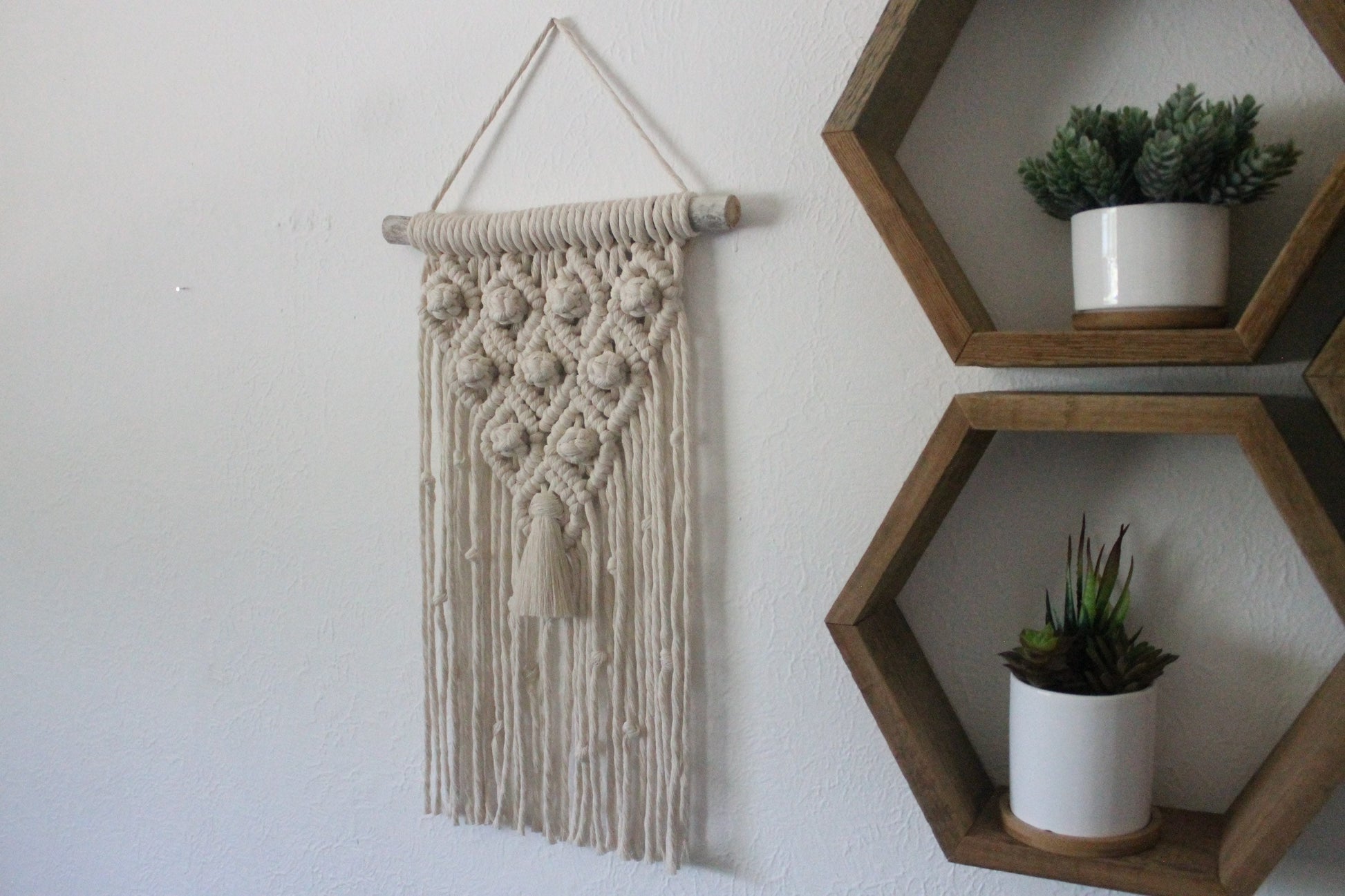 Small macrame wall hanging | wall art | boho | wall decor | wall tapestry | home decor
