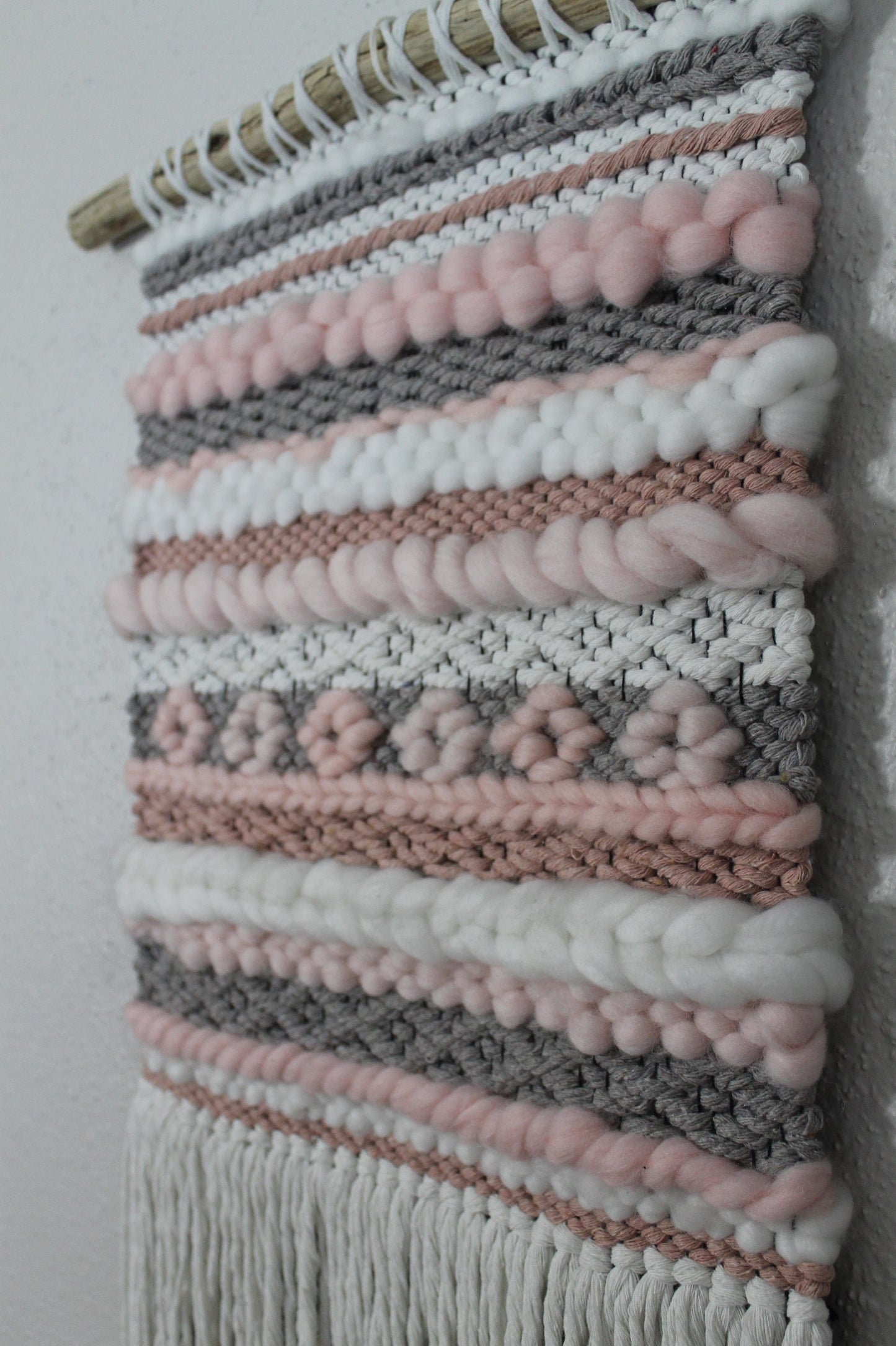 Pink woven wall hanging | woven tapestry | woven wall art | Mother’s Day | nursery decor | home decor | boho