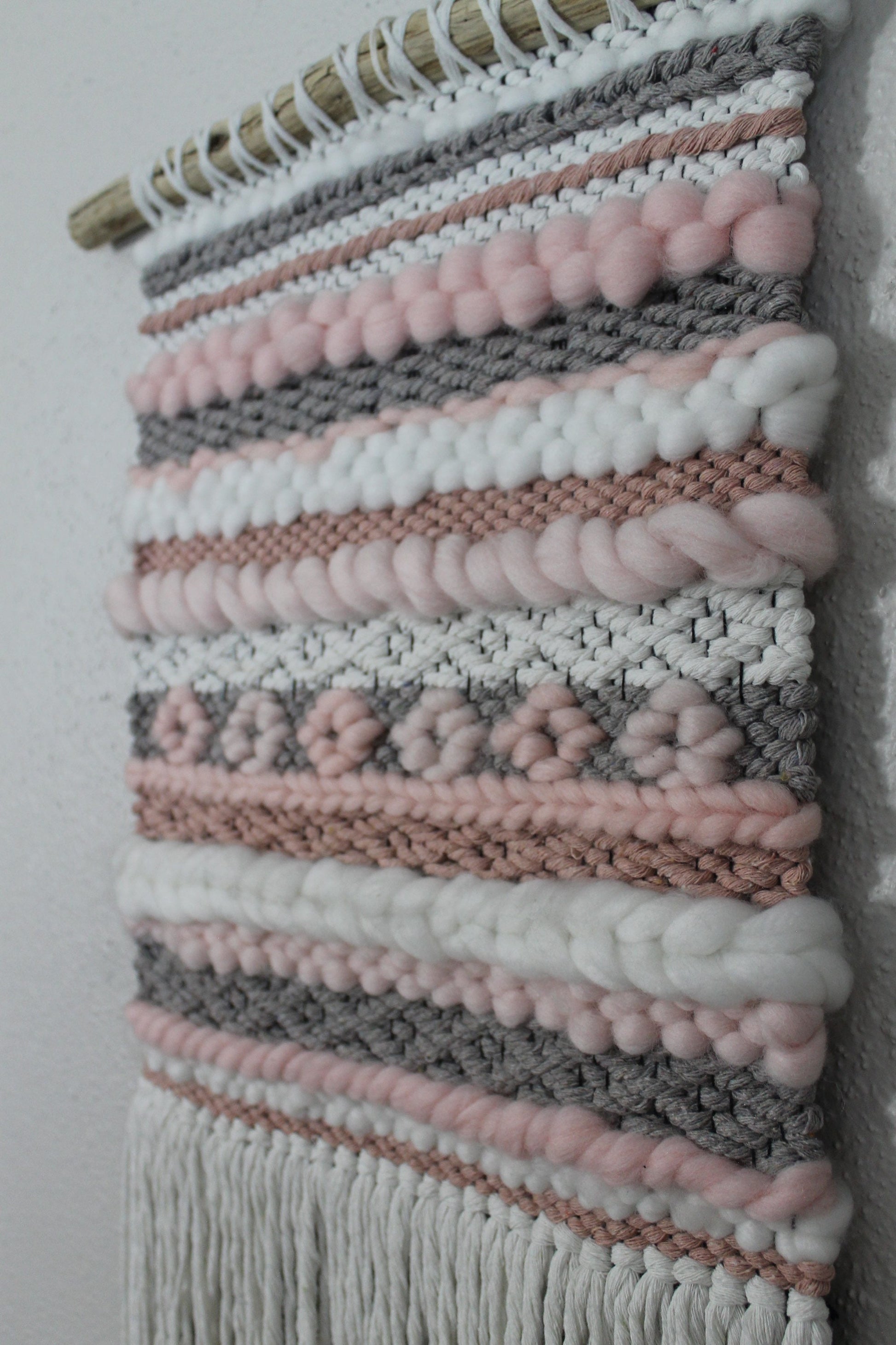 Pink woven wall hanging | woven tapestry | woven wall art | Mother’s Day | nursery decor | home decor | boho