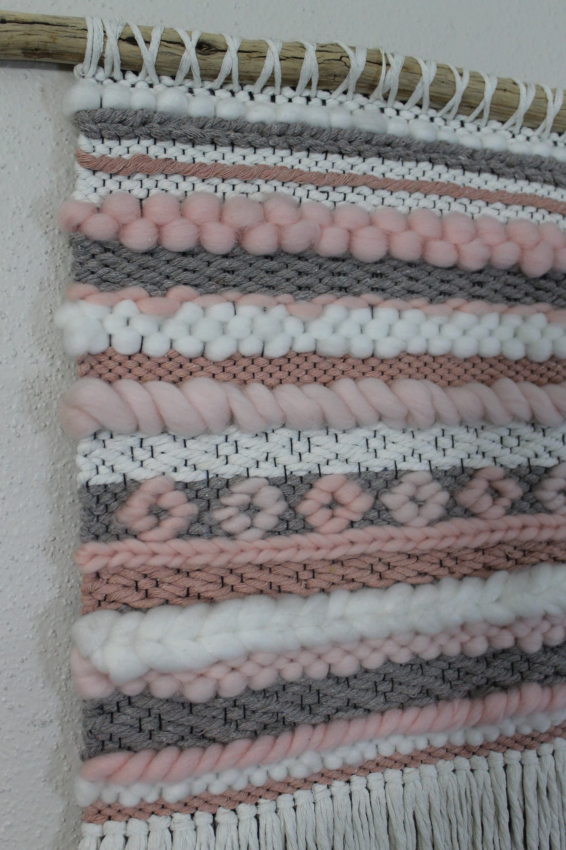 Pink woven wall hanging | woven tapestry | woven wall art | Mother’s Day | nursery decor | home decor | boho