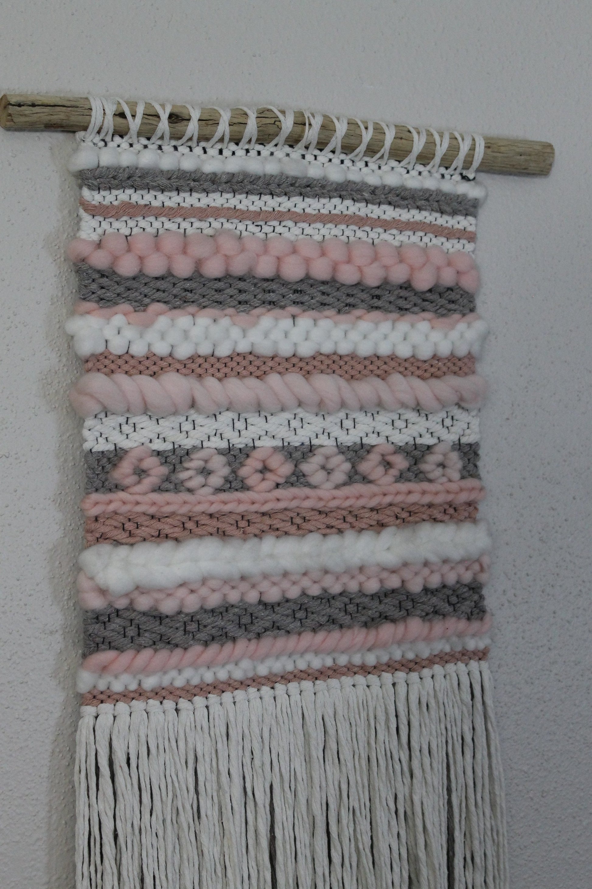 Pink woven wall hanging | woven tapestry | woven wall art | Mother’s Day | nursery decor | home decor | boho