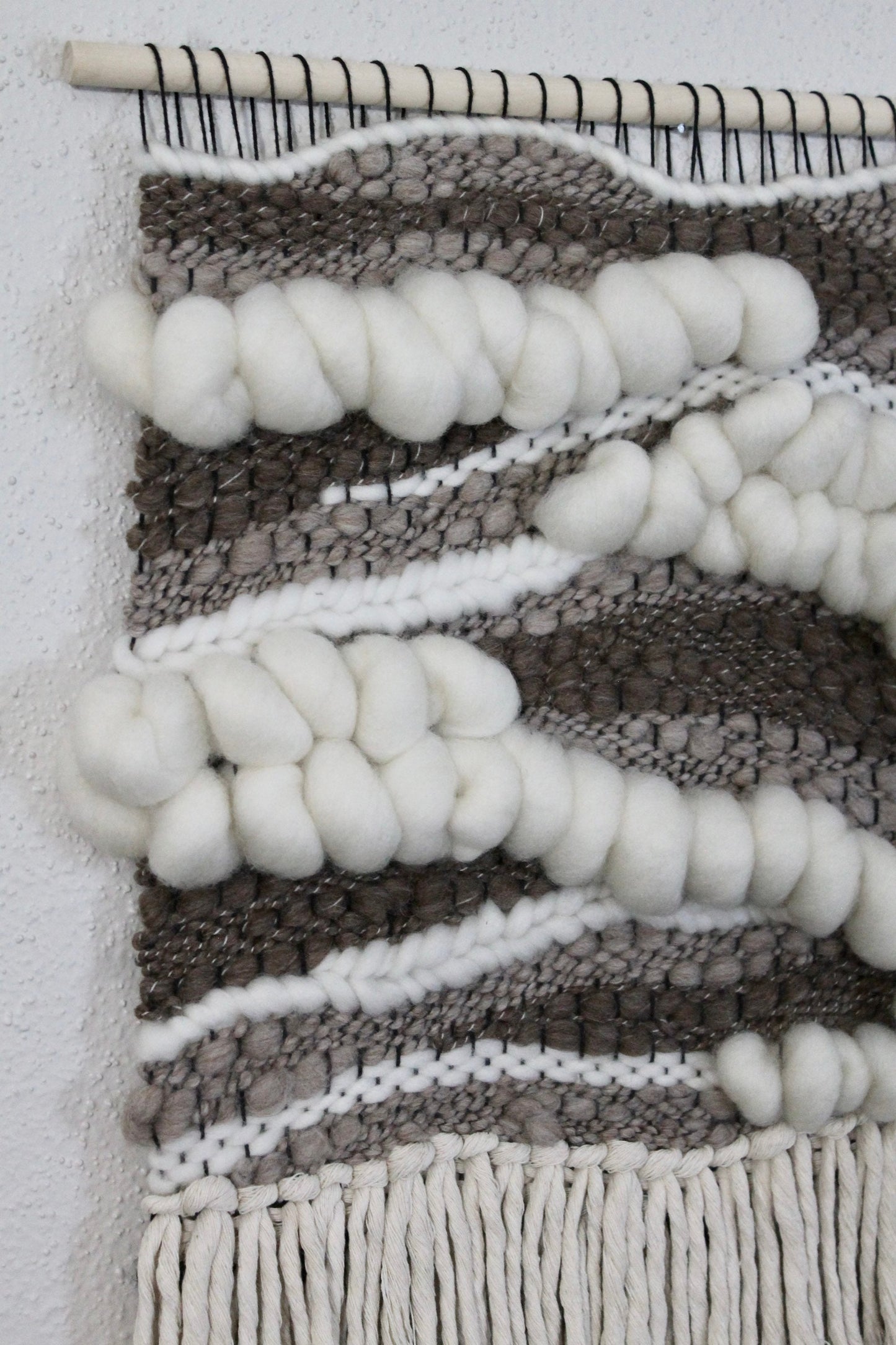 Neutral abstract woven wall tapestry | woven wall art | boho decor | nursery | woven tapestry | home decor | tapestry | weaving | gift idea