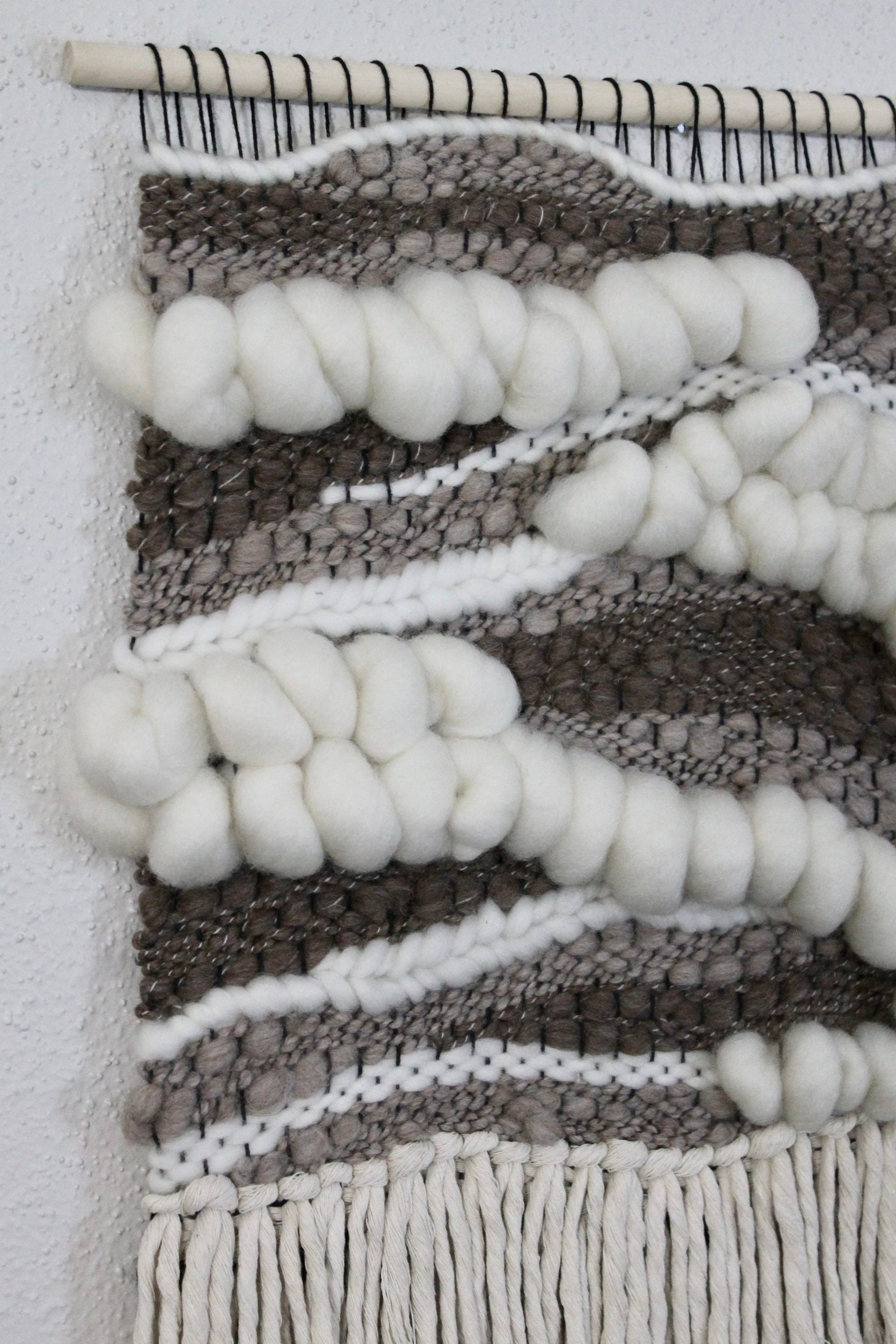 Neutral abstract woven wall tapestry | woven wall art | boho decor | nursery | woven tapestry | home decor | tapestry | weaving | gift idea