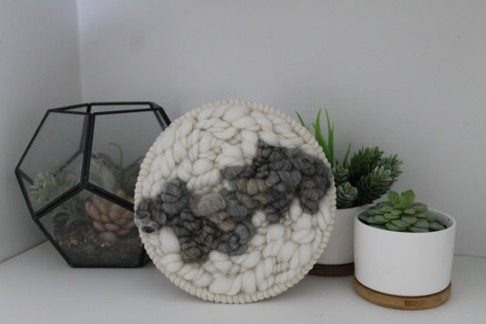 Abstract round woven wall hanging | wall art | weaving | woven tapestry | wall decor | wall tapestry | home decor | tapestry