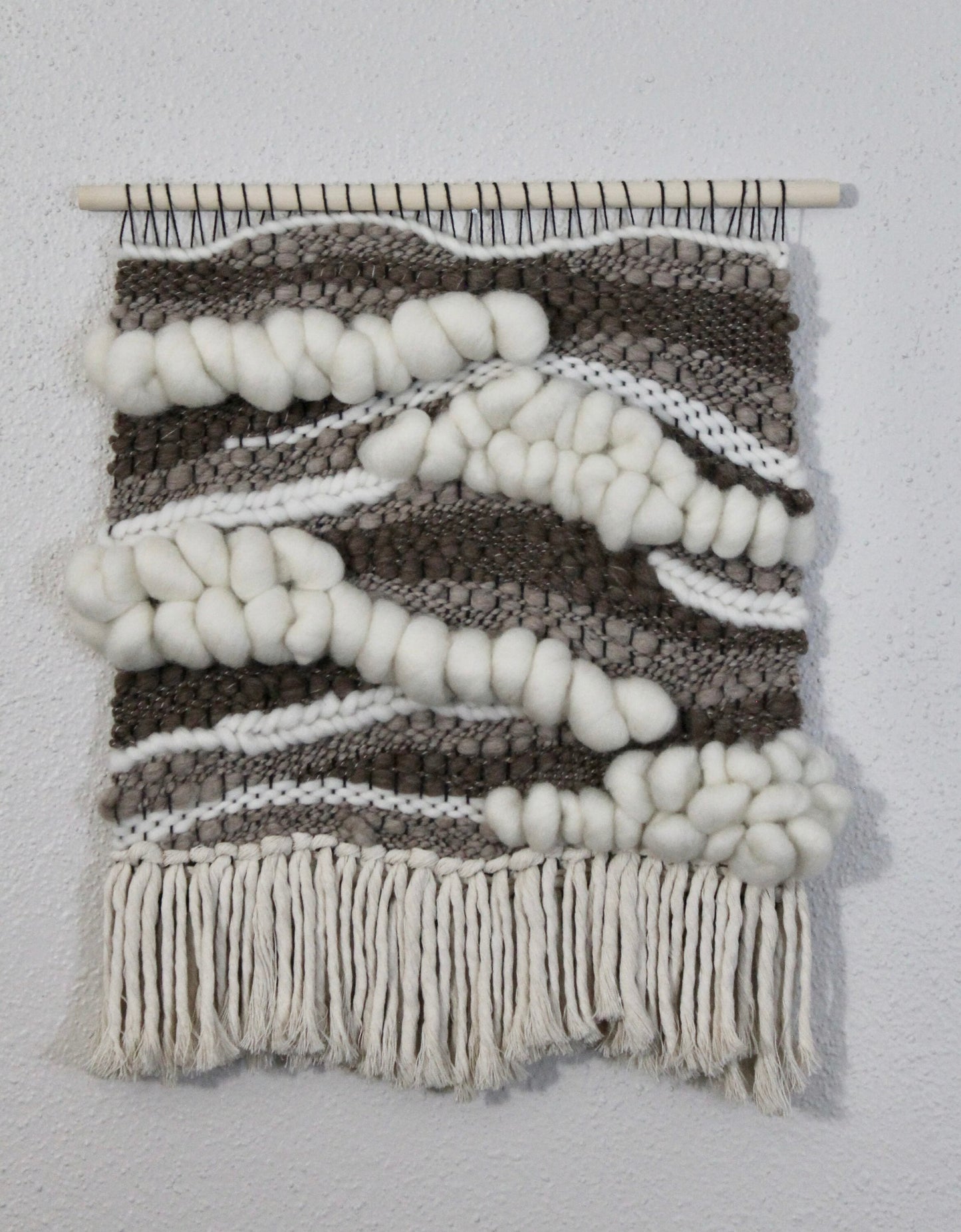 Neutral abstract woven wall tapestry | woven wall art | boho decor | nursery | woven tapestry | home decor | tapestry | weaving | gift idea