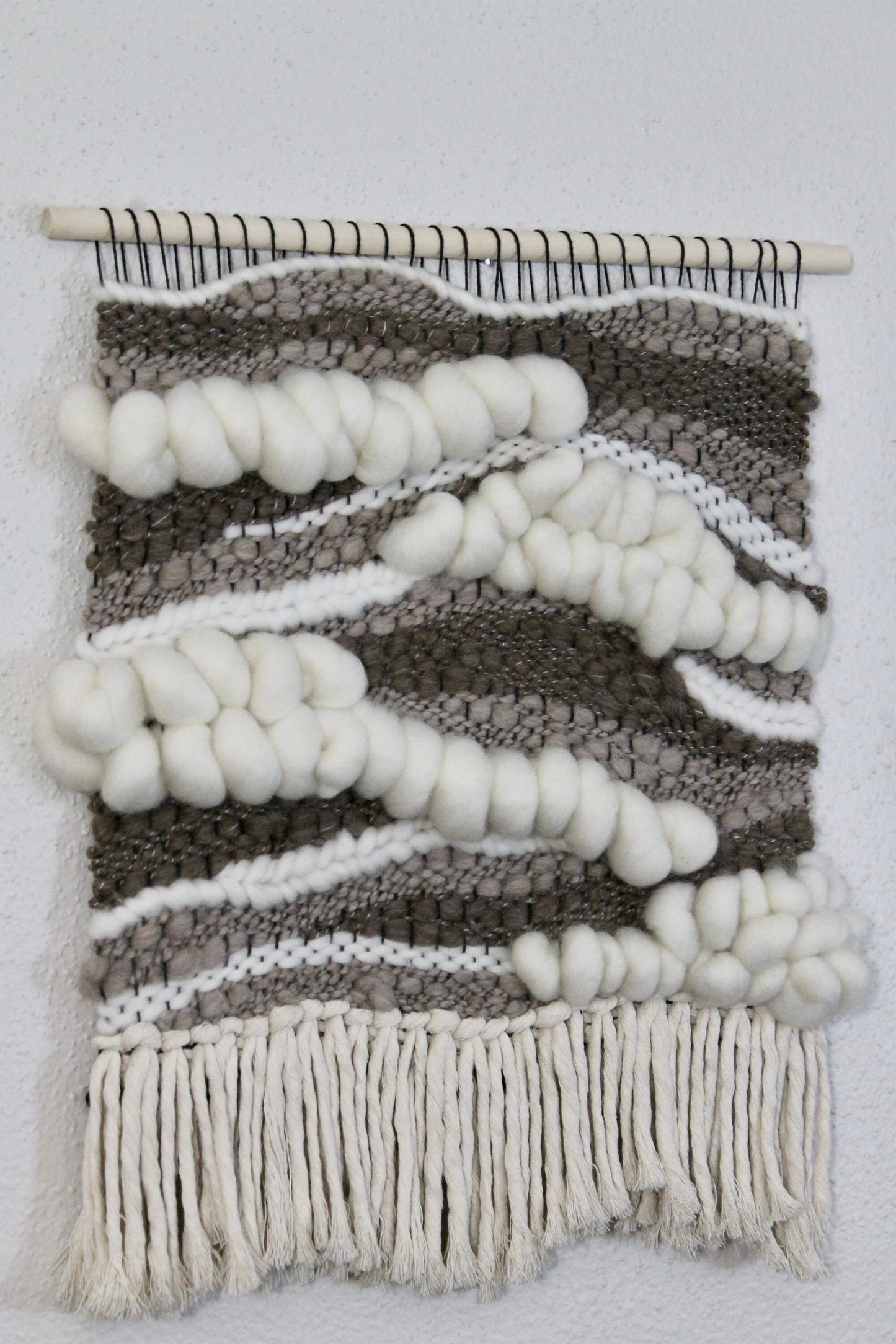 Neutral abstract woven wall tapestry | woven wall art | boho decor | nursery | woven tapestry | home decor | tapestry | weaving | gift idea