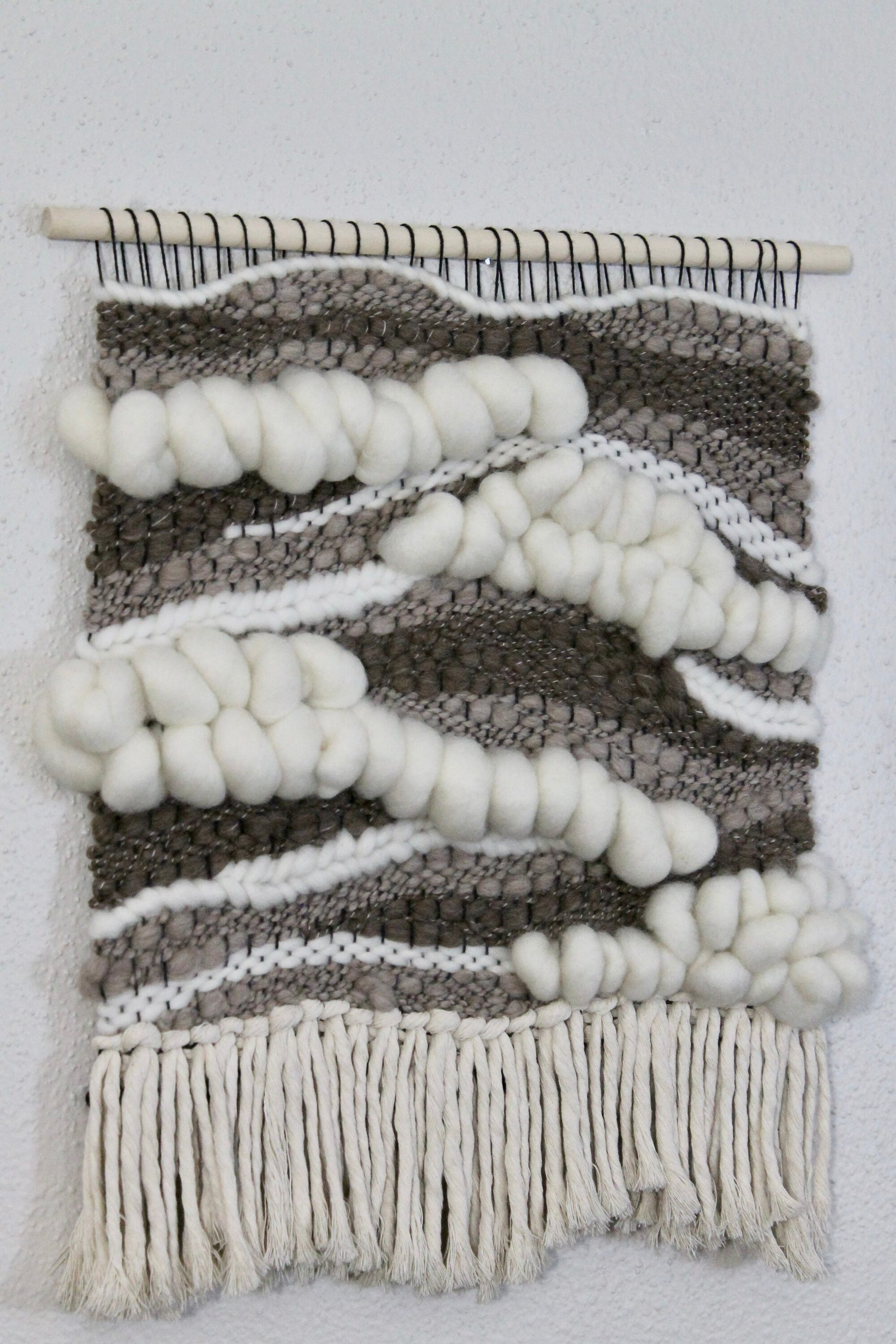 Neutral abstract woven wall tapestry | woven wall art | boho decor | nursery | woven tapestry | home decor | tapestry | weaving | gift idea