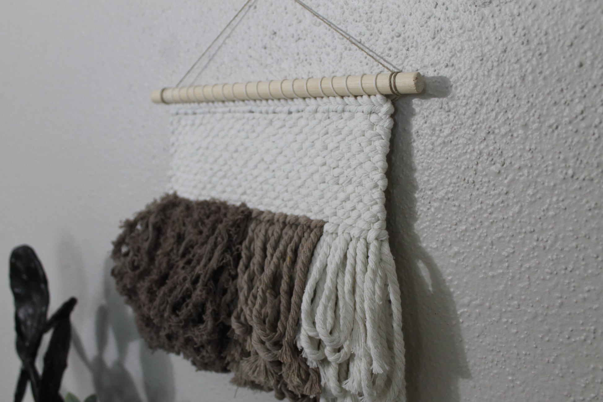 Mini brown woven wall hanging | wall art | weaving | woven tapestry | wall decor | wall tapestry | home decor | tapestry