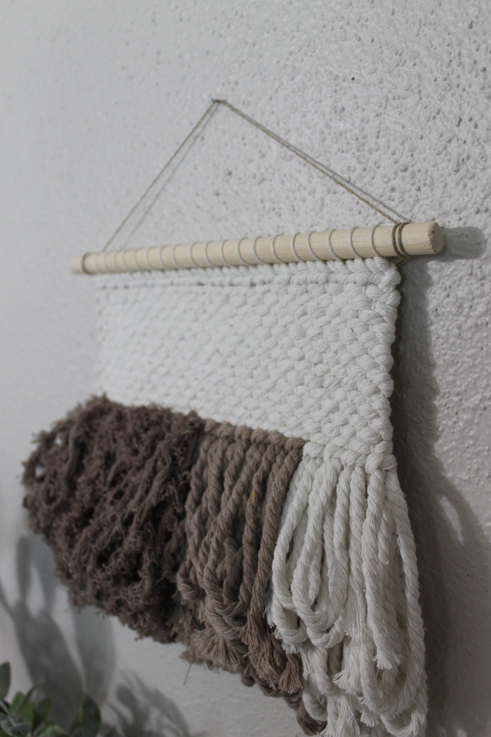 Mini brown woven wall hanging | wall art | weaving | woven tapestry | wall decor | wall tapestry | home decor | tapestry