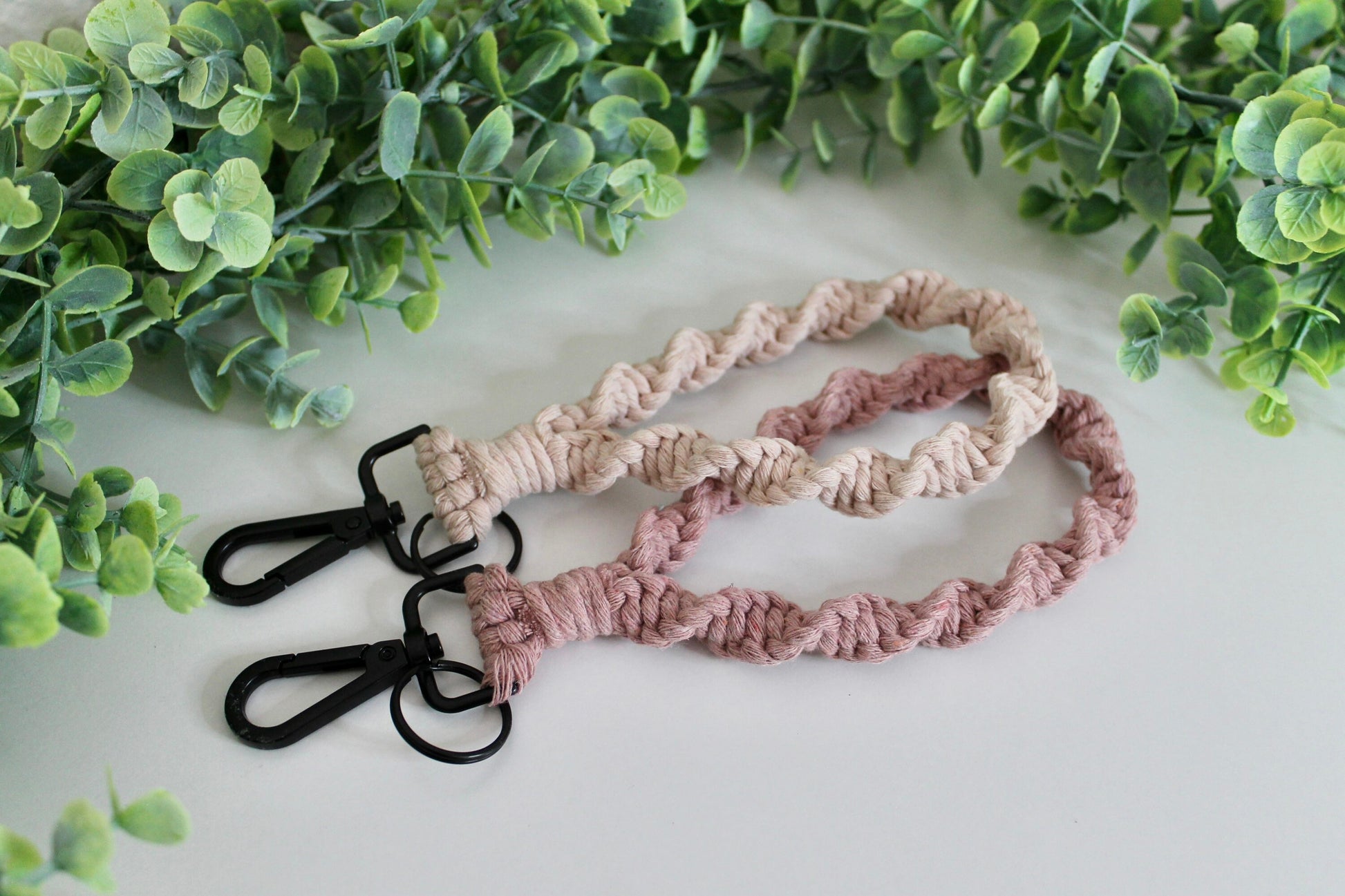 Macrame keychain wristlet | keychain with clip | boho | accessory | modern macrame | woven keychain | custom | gift idea | birthday