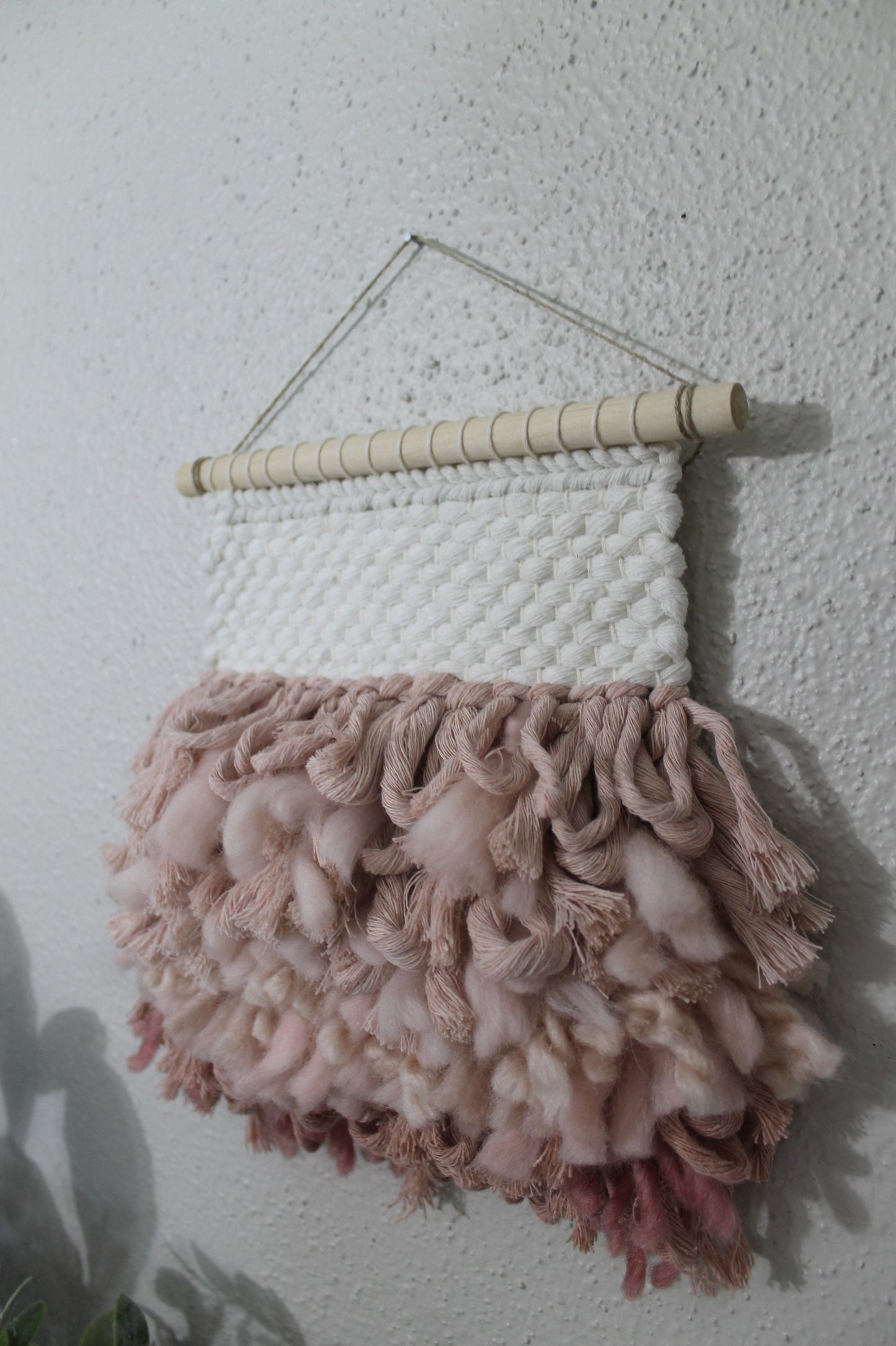 Mini orange pink woven wall hanging | wall art | weaving | woven tapestry | wall decor | wall tapestry | home decor | tapestry