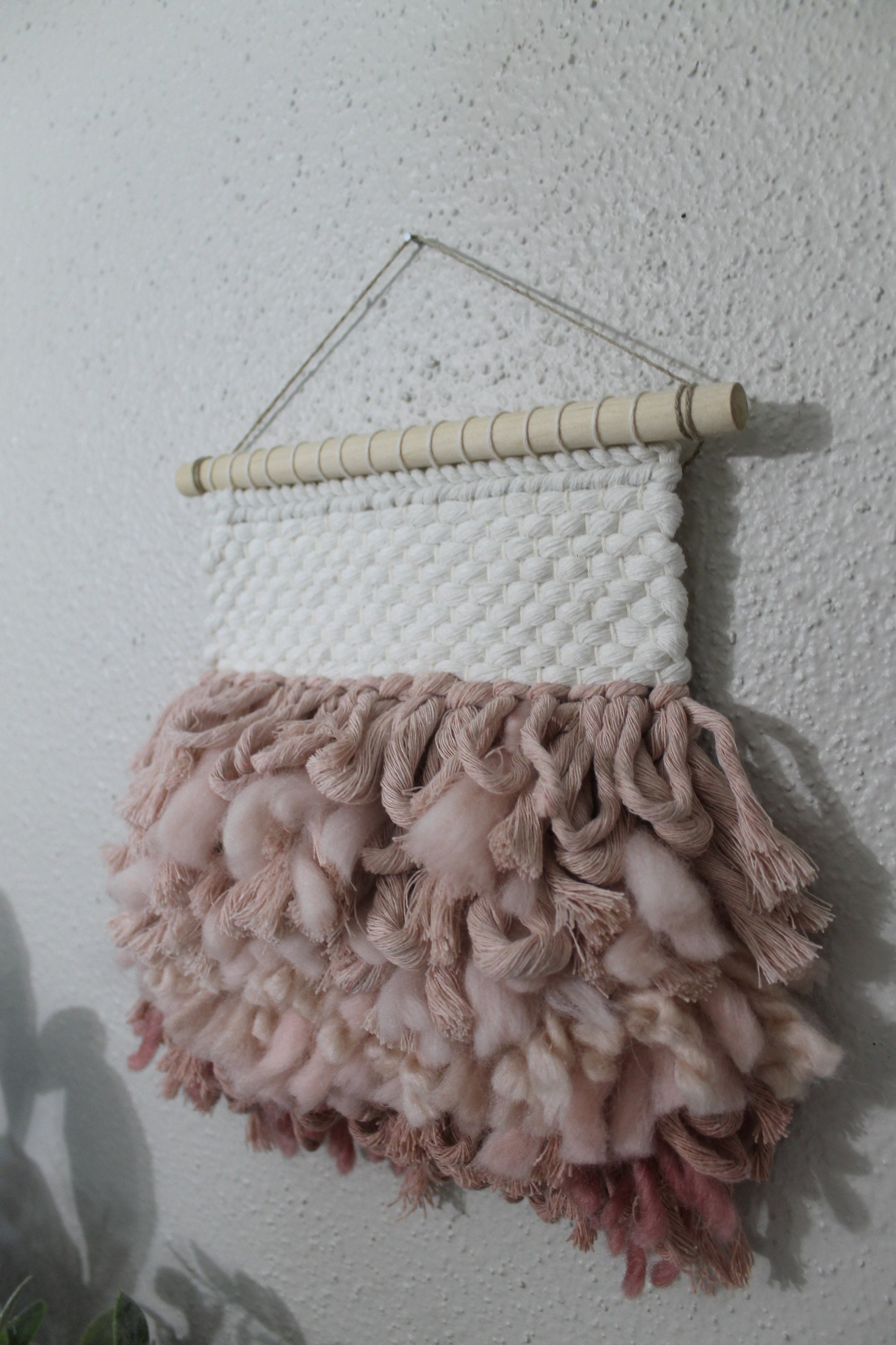 Mini orange pink woven wall hanging | wall art | weaving | woven tapestry | wall decor | wall tapestry | home decor | tapestry