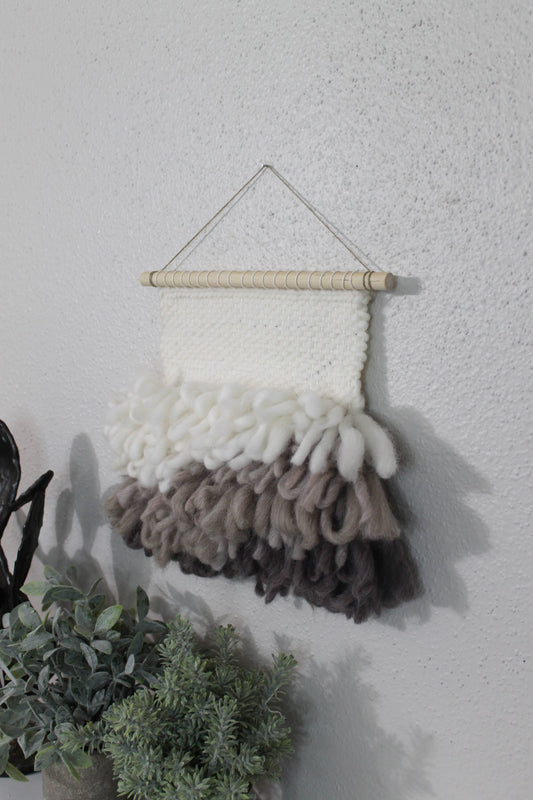 Mini neutral woven wall hanging | wall art | weaving | woven tapestry | wall decor | wall tapestry | home decor | tapestry