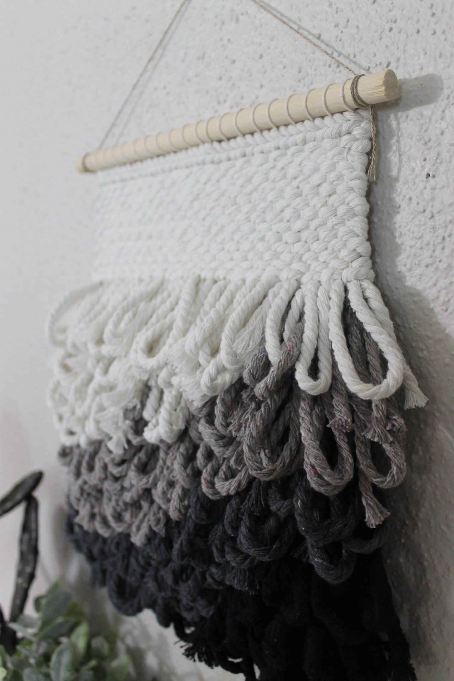 Mini grey woven wall hanging | wall art | weaving | woven tapestry | wall decor | wall tapestry | home decor | tapestry | gray