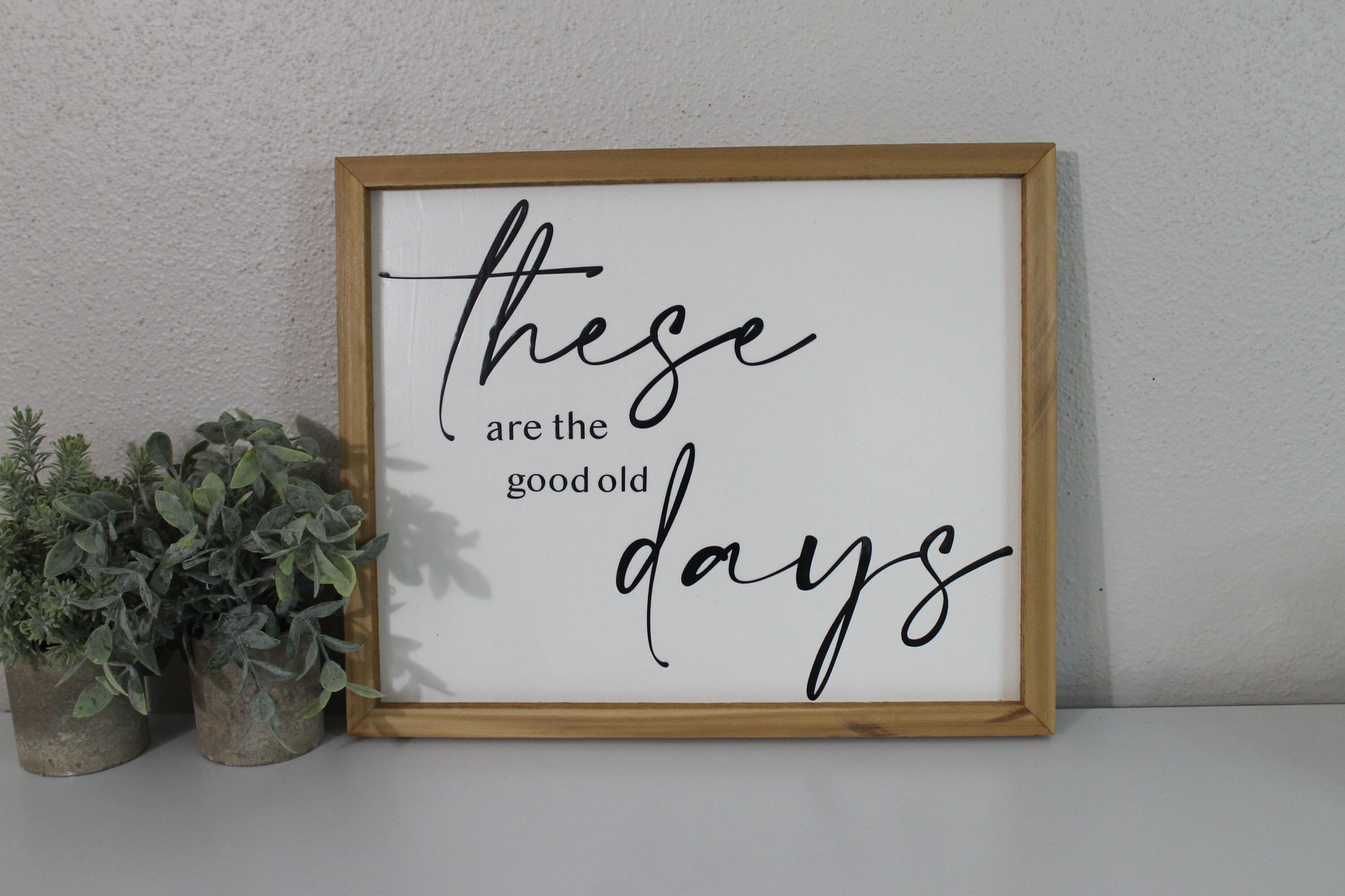 These are the good old days | handmade barnwood frame | farmhouse decor | home decor | wall decor | handmade decor | picture frame