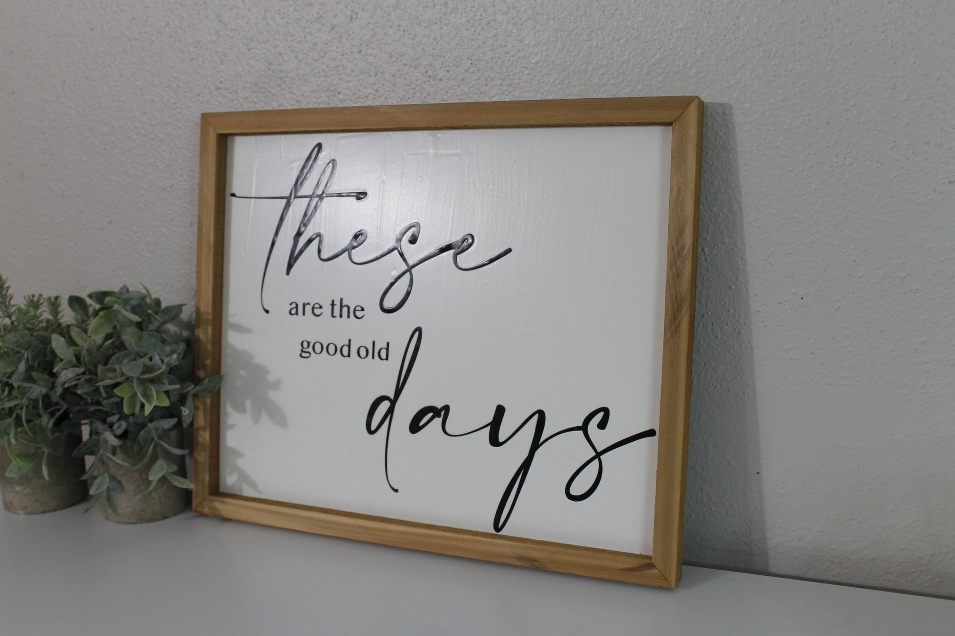 These are the good old days | handmade barnwood frame | farmhouse decor | home decor | wall decor | handmade decor | picture frame