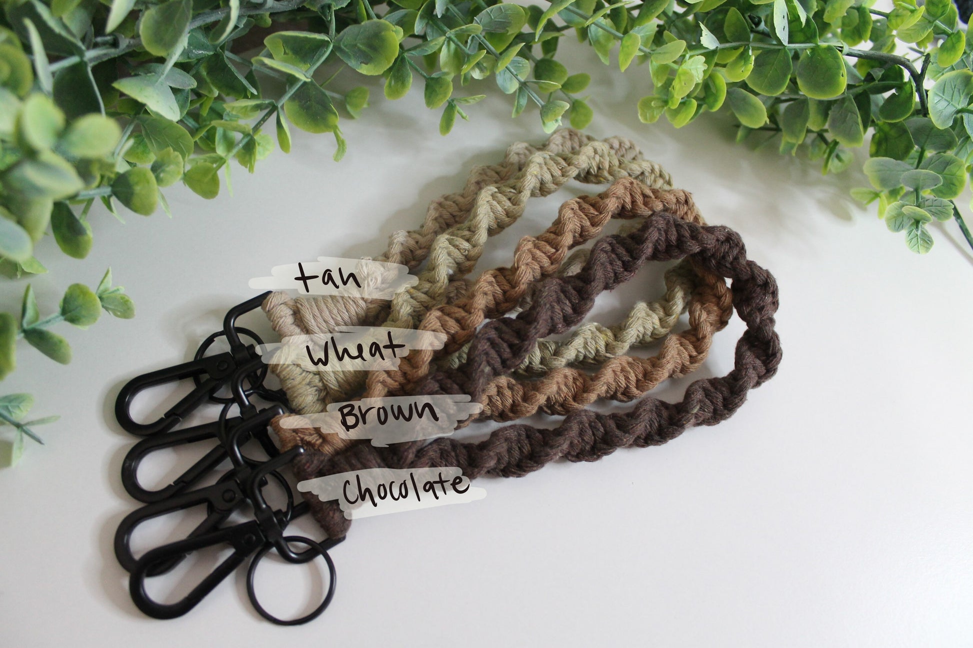 Macrame keychain wristlet | keychain with clip | boho | accessory | modern macrame | woven keychain | custom | gift idea | birthday