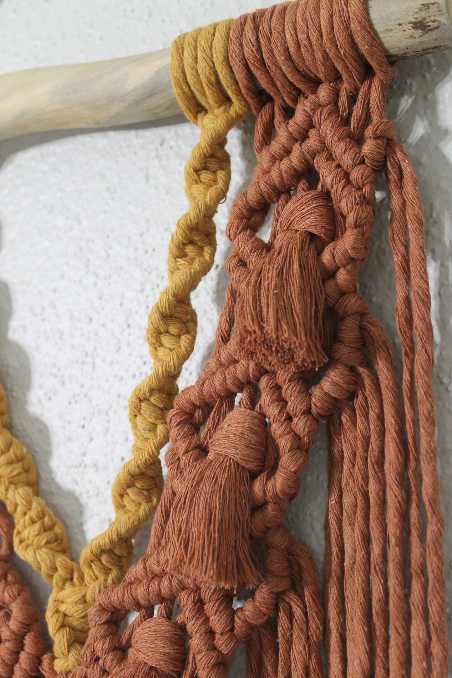 Large rust and mustard macrame wall hanging | wall art | boho | wall decor | wall tapestry | home decor