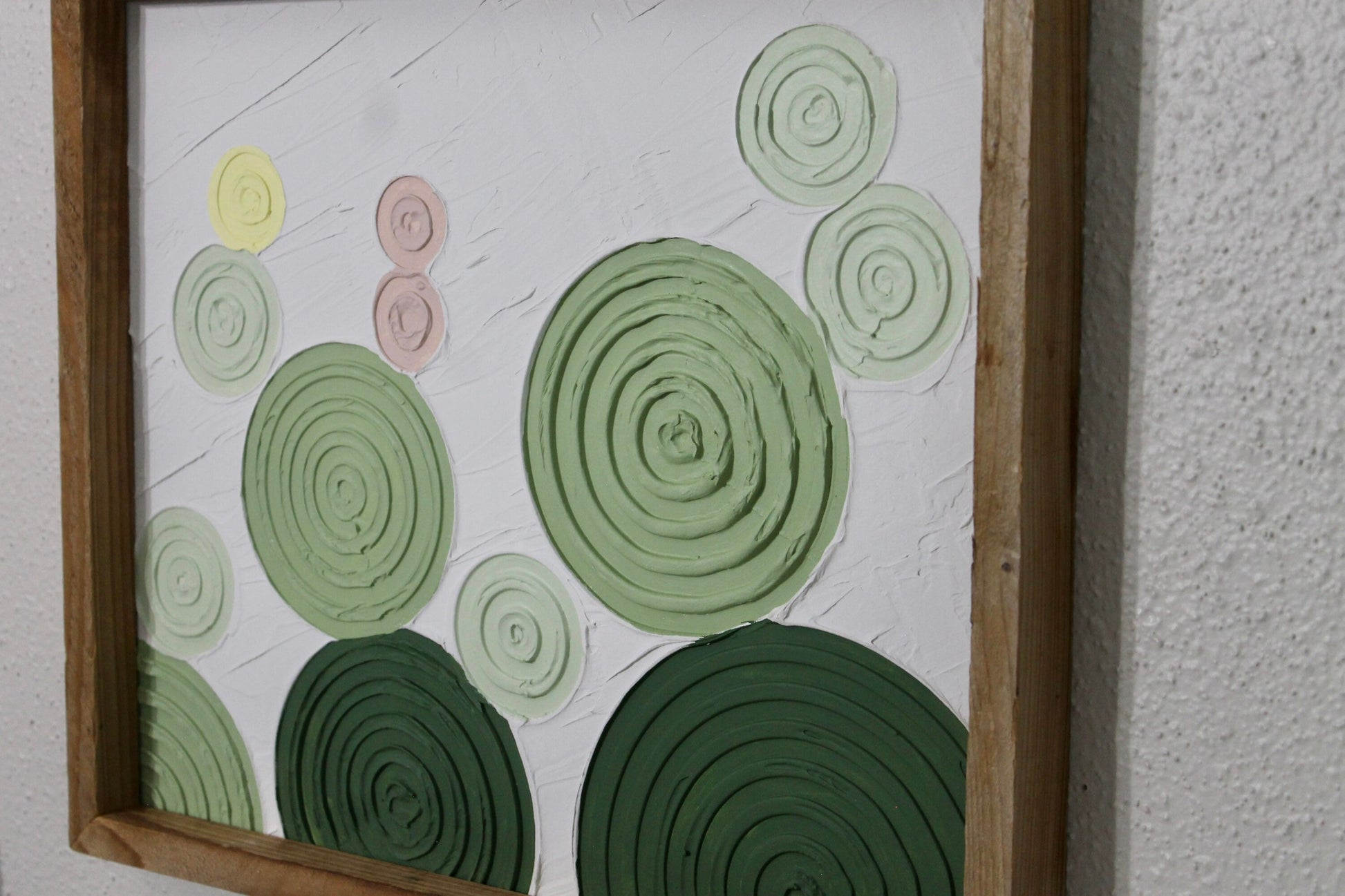 Cactus plaster decor | succulent | handmade barnwood frame | farmhouse decor | home decor | wall decor | handmade decor | plaster art