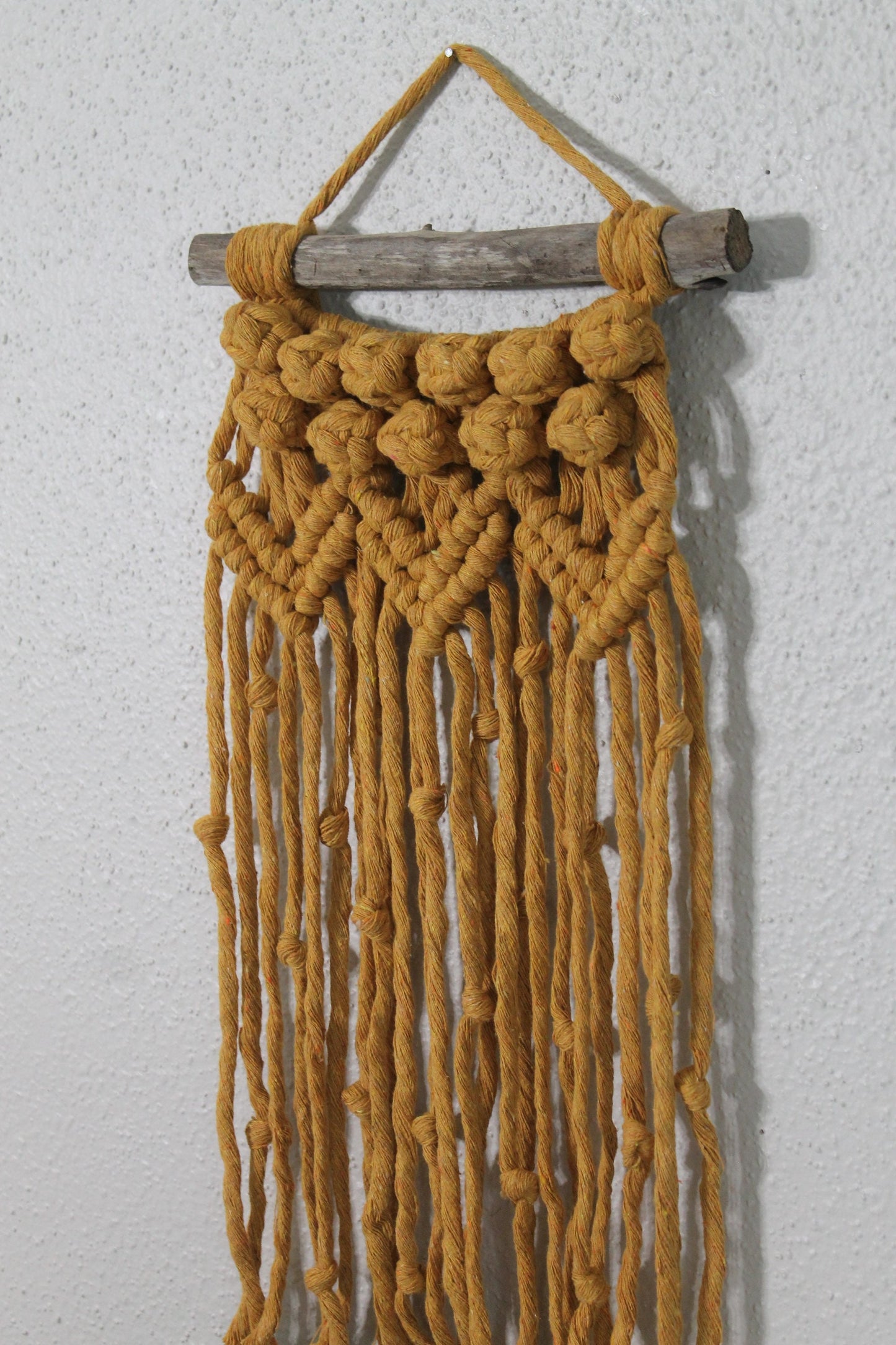 Small mustard macrame wall hanging | wall art | boho | wall decor | wall tapestry | home decor