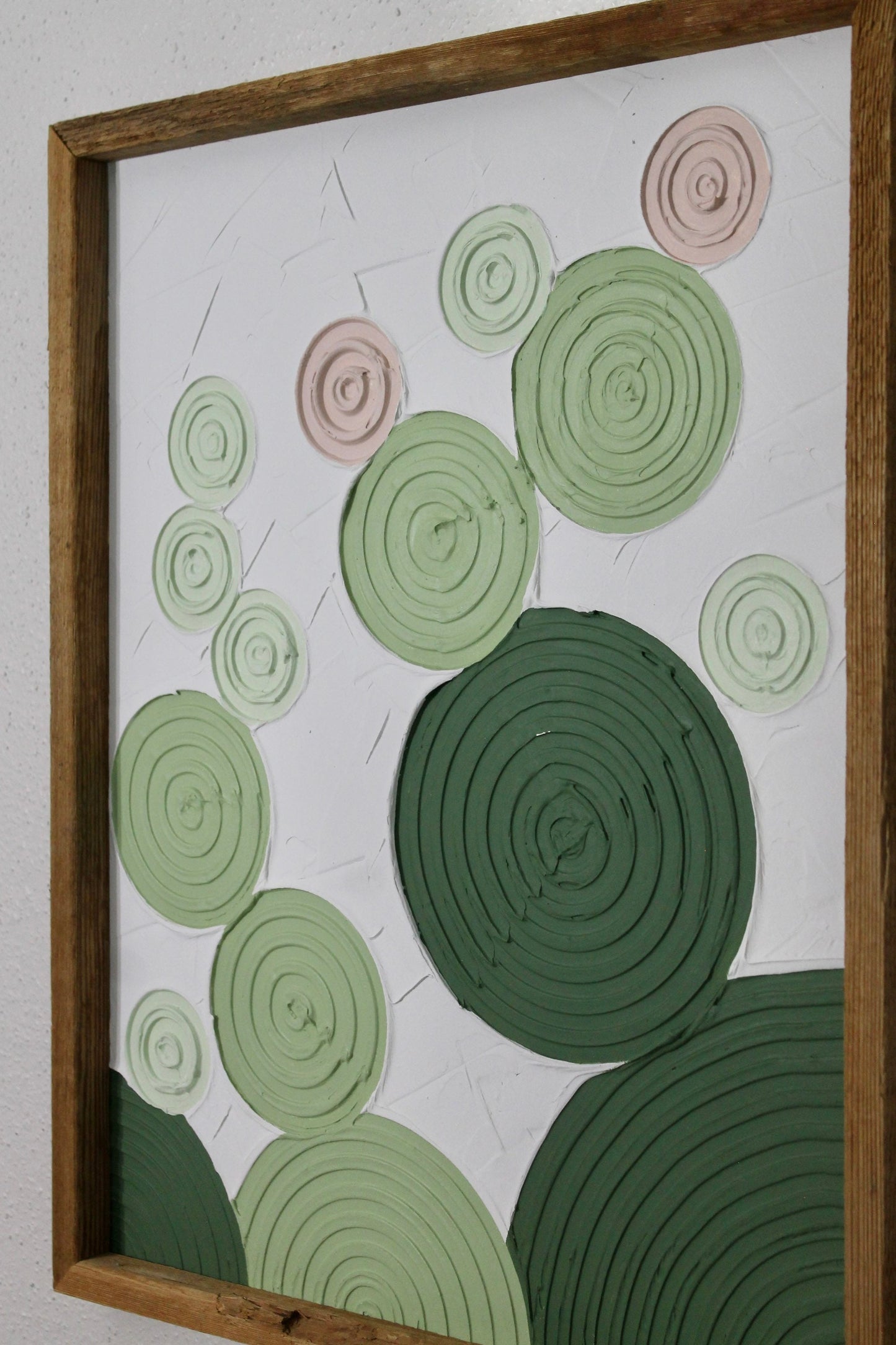 Cactus plaster decor | succulent | handmade barnwood frame | farmhouse decor | home decor | wall decor | handmade decor | plaster art