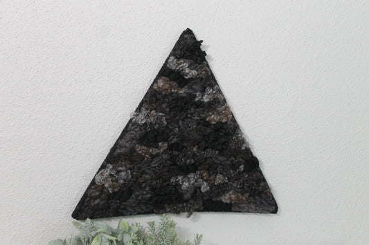 Black triangle woven wall tapestry | woven wall hanging | wall art | weaving | woven tapestry | wall decor | wall tapestry | home decor