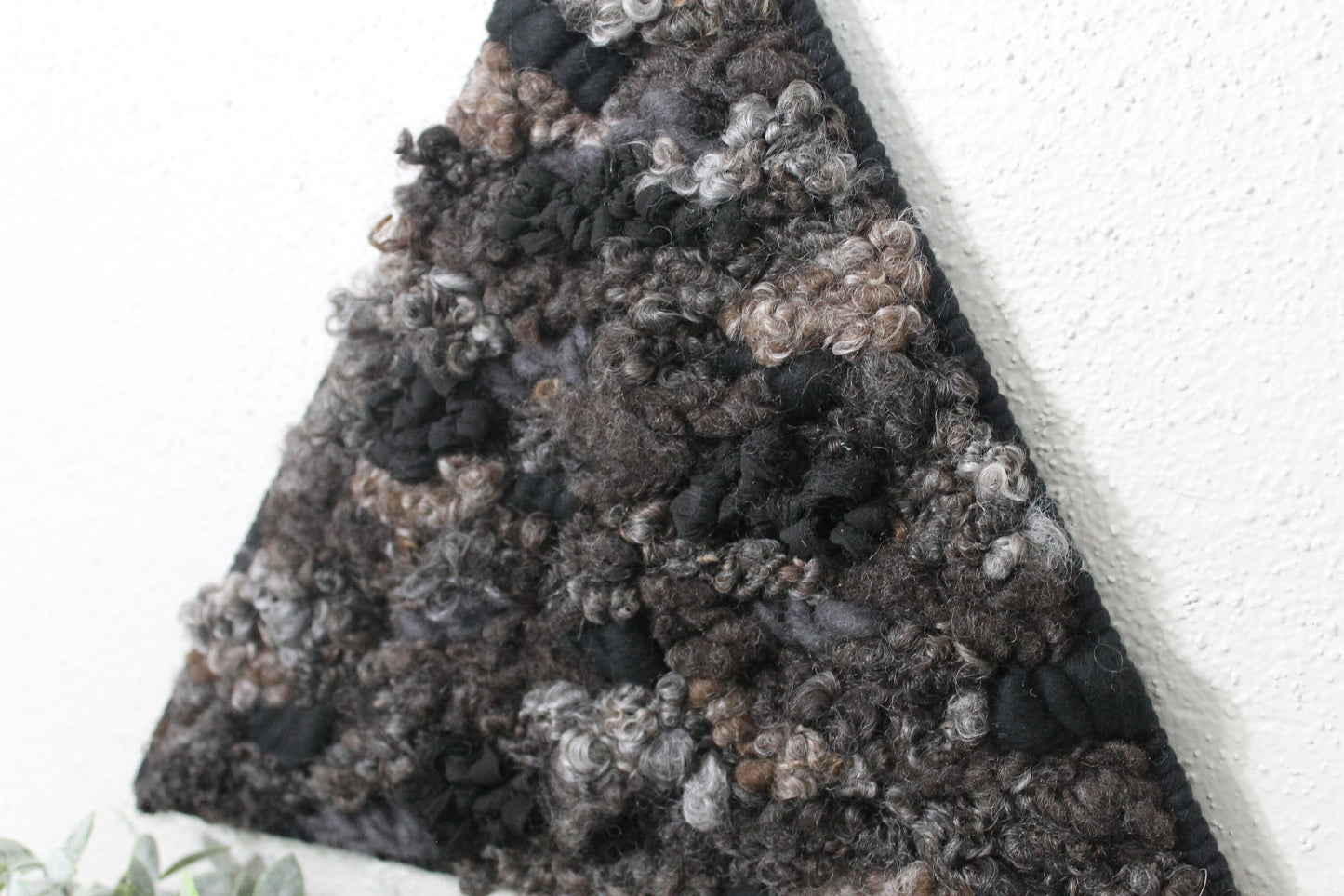 Black triangle woven wall tapestry | woven wall hanging | wall art | weaving | woven tapestry | wall decor | wall tapestry | home decor