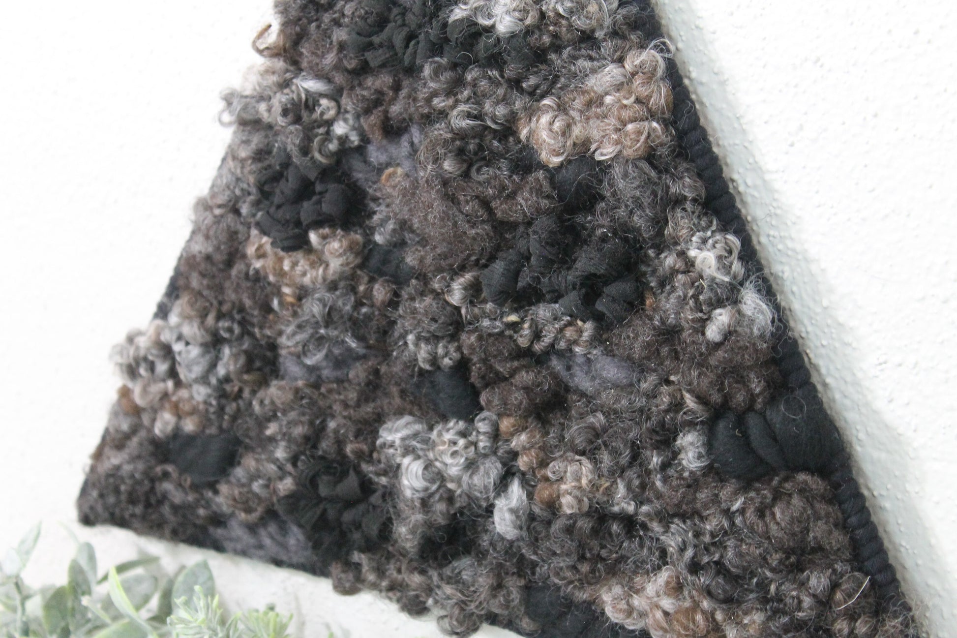 Black triangle woven wall tapestry | woven wall hanging | wall art | weaving | woven tapestry | wall decor | wall tapestry | home decor