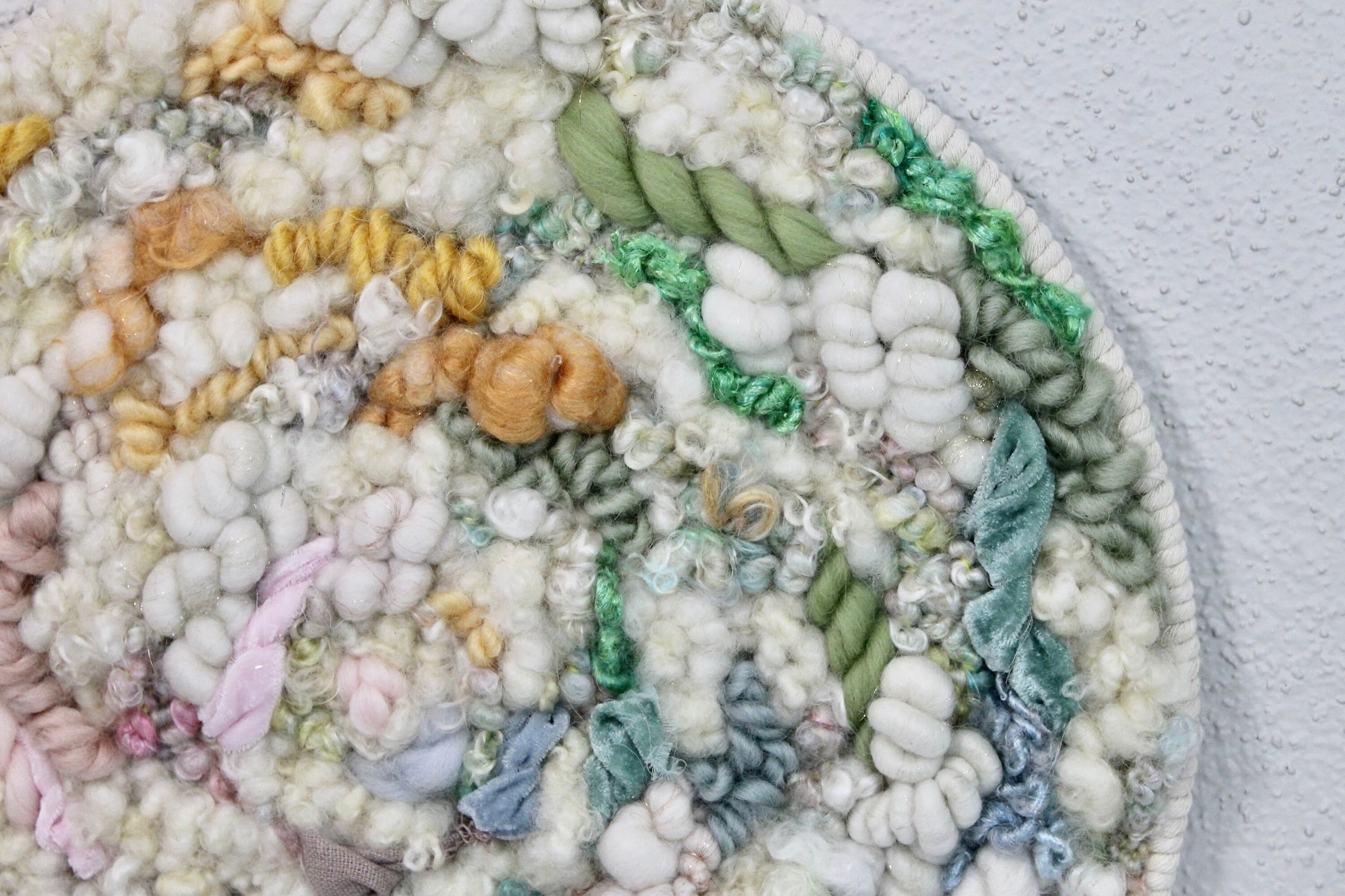 Rainbow circle woven wall tapestry | large colorful wall hanging | wall art | weaving | woven tapestry | wall decor | home decor