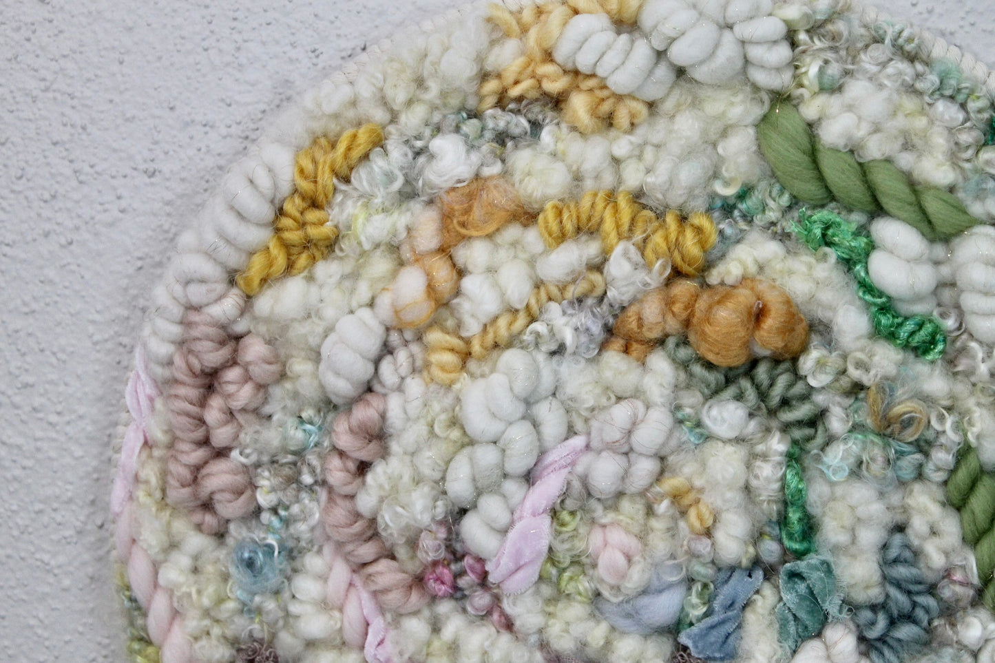 Rainbow circle woven wall tapestry | large colorful wall hanging | wall art | weaving | woven tapestry | wall decor | home decor