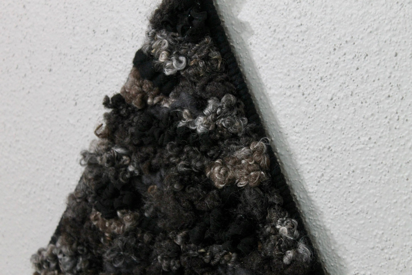 Black triangle woven wall tapestry | woven wall hanging | wall art | weaving | woven tapestry | wall decor | wall tapestry | home decor