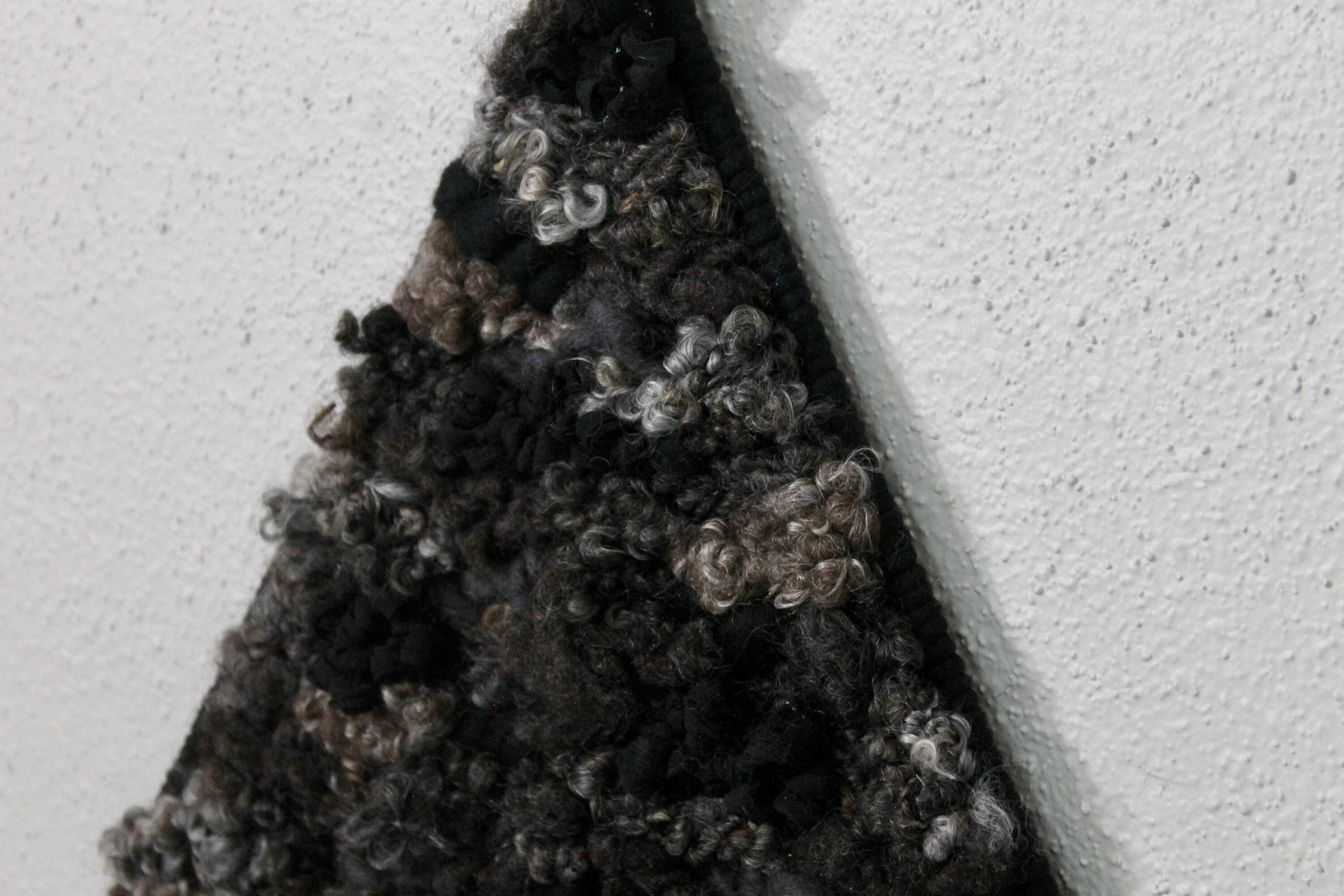 Black triangle woven wall tapestry | woven wall hanging | wall art | weaving | woven tapestry | wall decor | wall tapestry | home decor