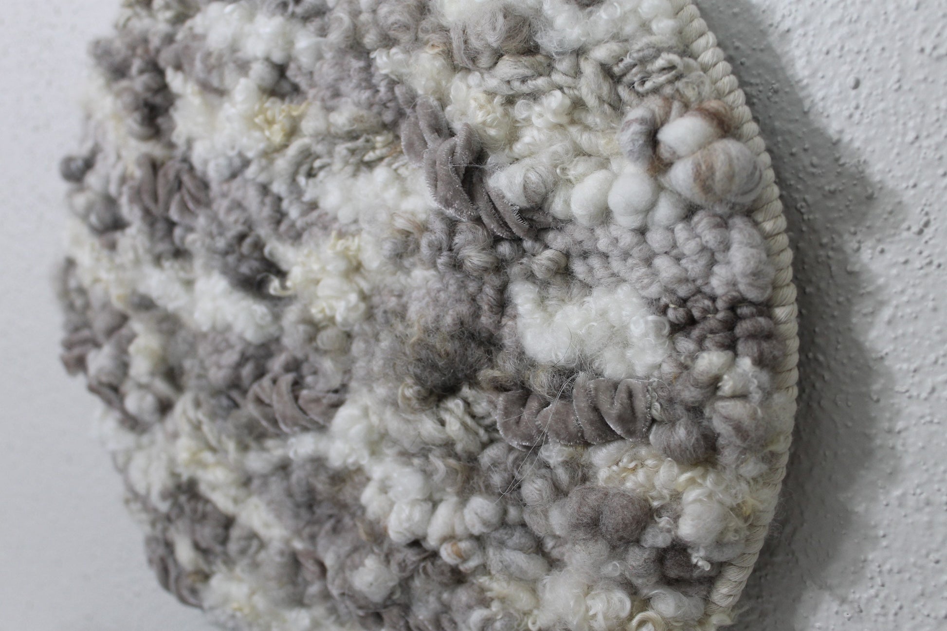 Neutral circle woven wall tapestry | large neutral wall hanging | wall art | weaving | woven tapestry | wall decor | home decor