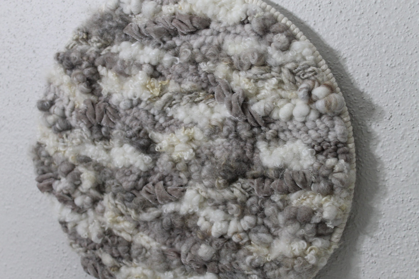 Neutral circle woven wall tapestry | large neutral wall hanging | wall art | weaving | woven tapestry | wall decor | home decor