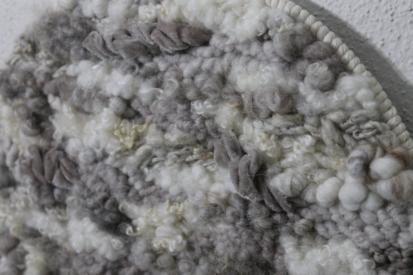 Neutral circle woven wall tapestry | large neutral wall hanging | wall art | weaving | woven tapestry | wall decor | home decor