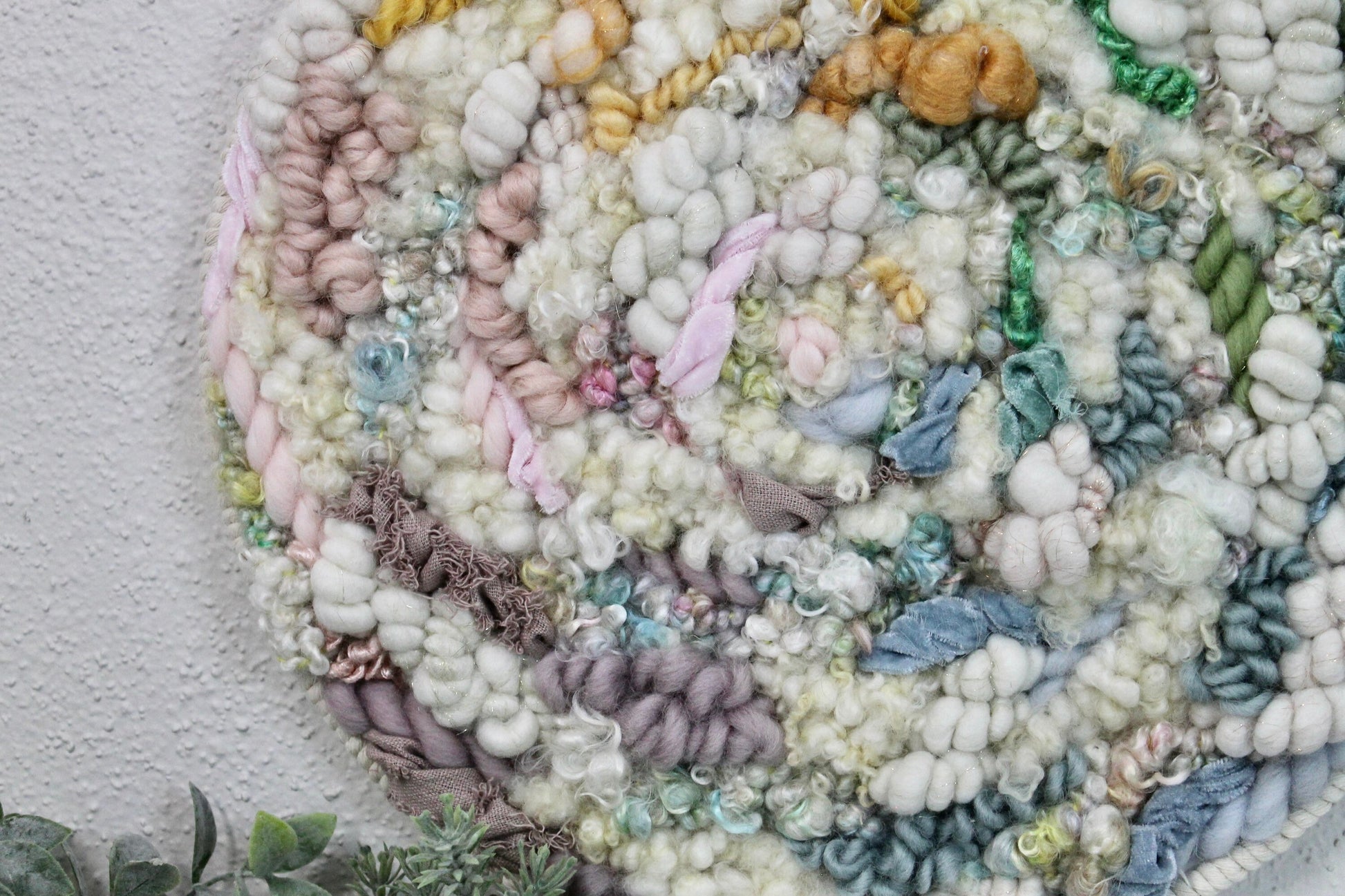 Rainbow circle woven wall tapestry | large colorful wall hanging | wall art | weaving | woven tapestry | wall decor | home decor