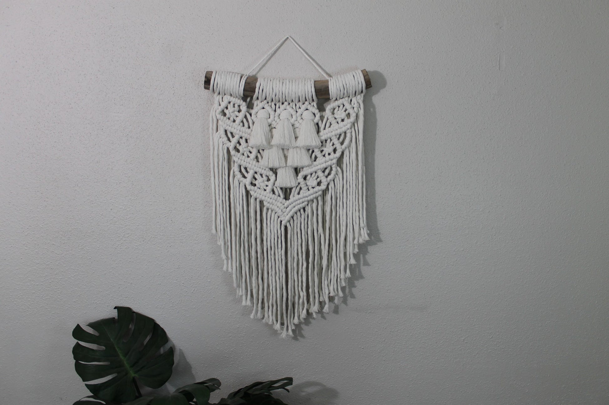 Large snow white macrame wall hanging | wall art | boho | wall decor | wall tapestry | home decor