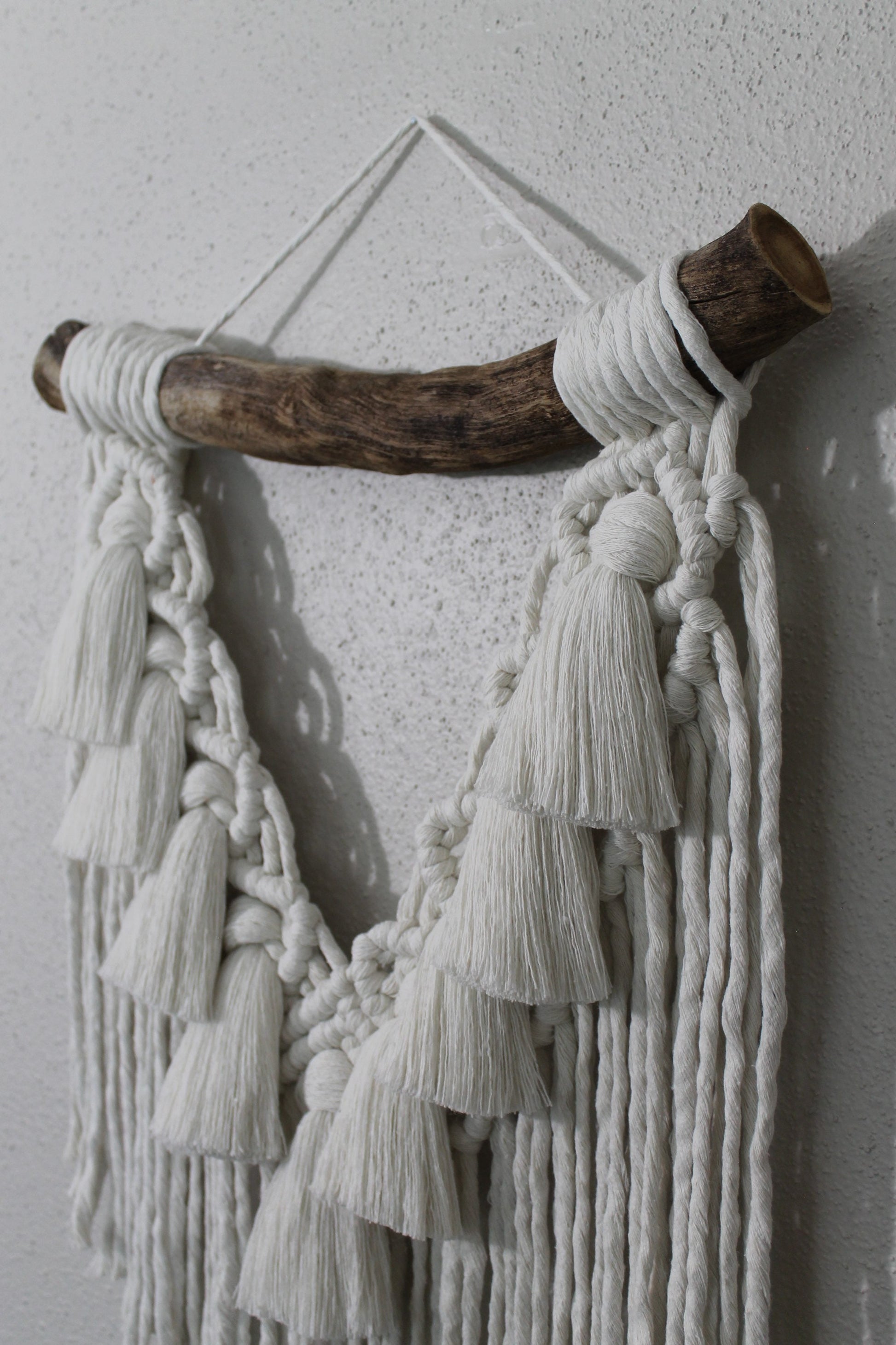 Snow white macrame wall hanging | wall art | boho | wall decor | wall tapestry | home decor