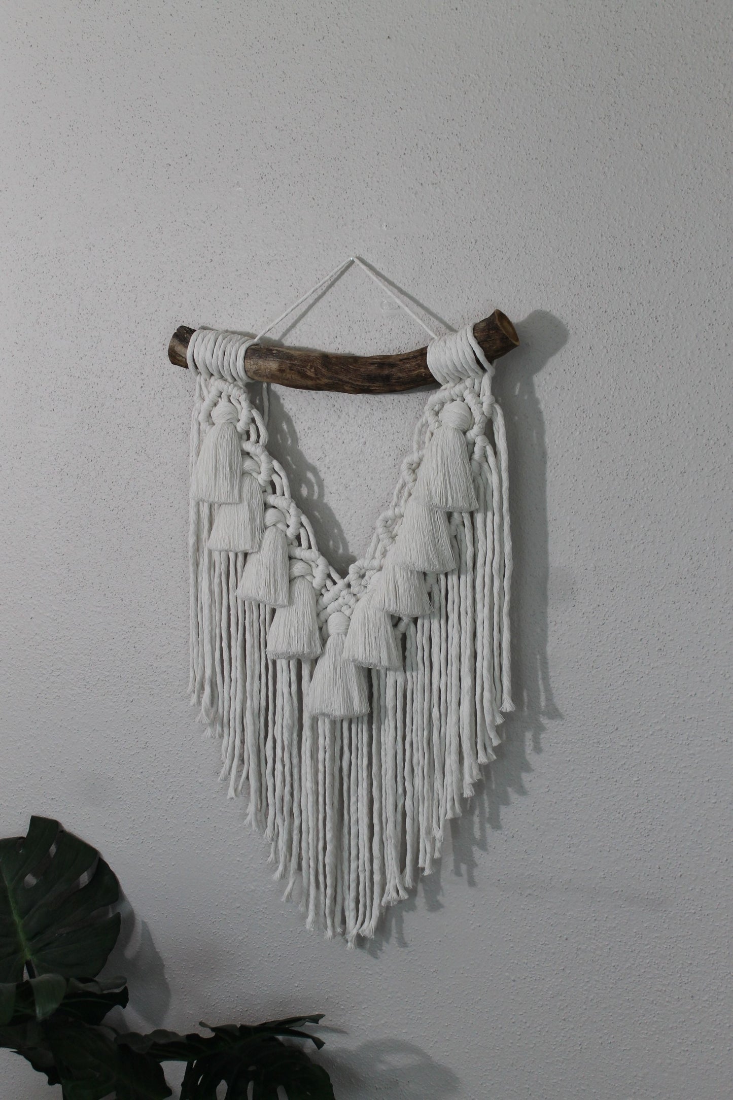 Snow white macrame wall hanging | wall art | boho | wall decor | wall tapestry | home decor