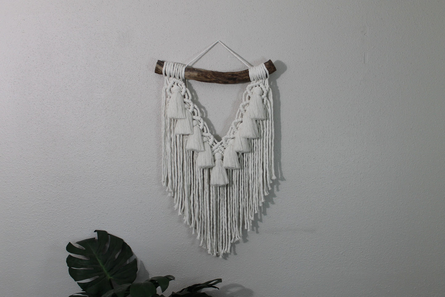 Snow white macrame wall hanging | wall art | boho | wall decor | wall tapestry | home decor