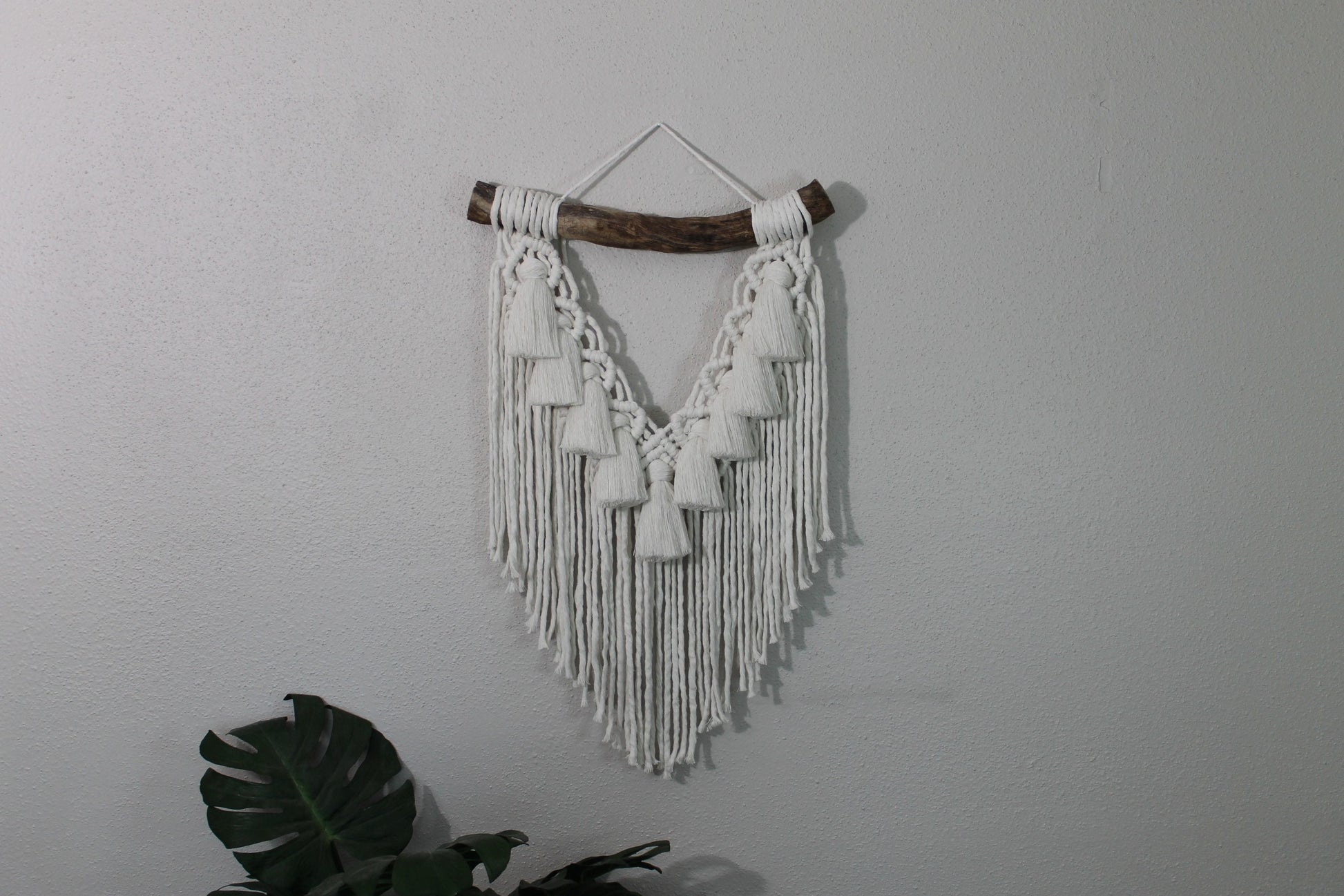 Snow white macrame wall hanging | wall art | boho | wall decor | wall tapestry | home decor