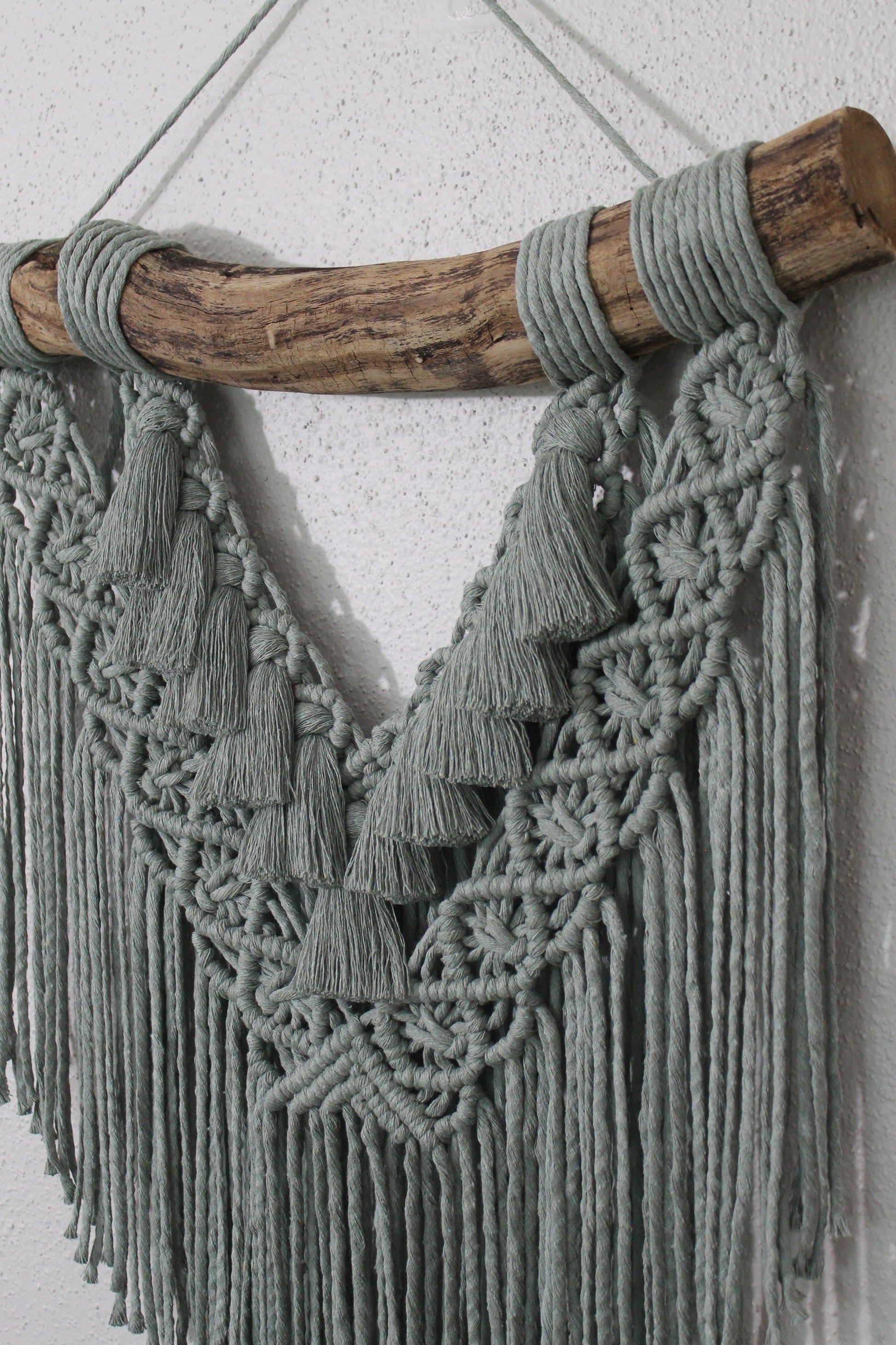 Large green macrame wall hanging | wall art | boho | wall decor | wall tapestry | home decor