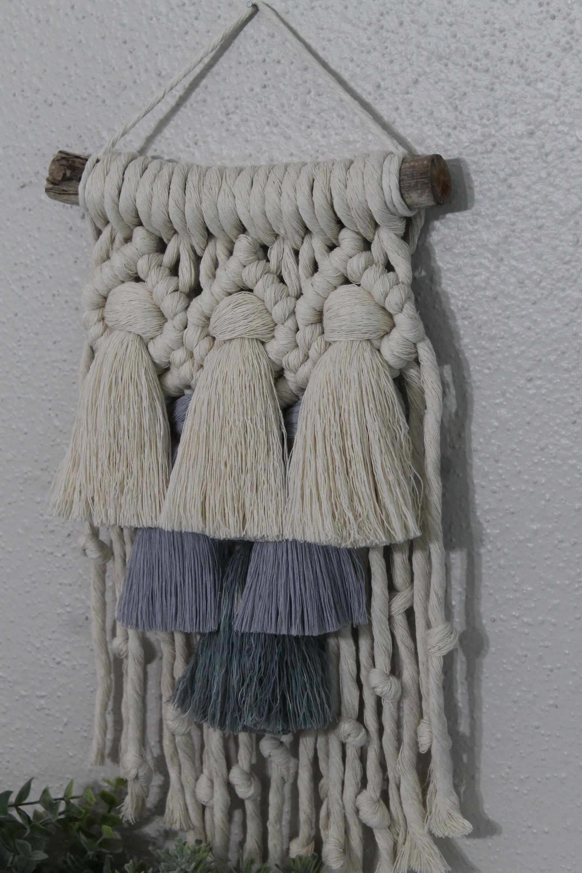 Small gradient tassel macrame wall hanging | wall art | boho | wall decor | wall tapestry | home decor