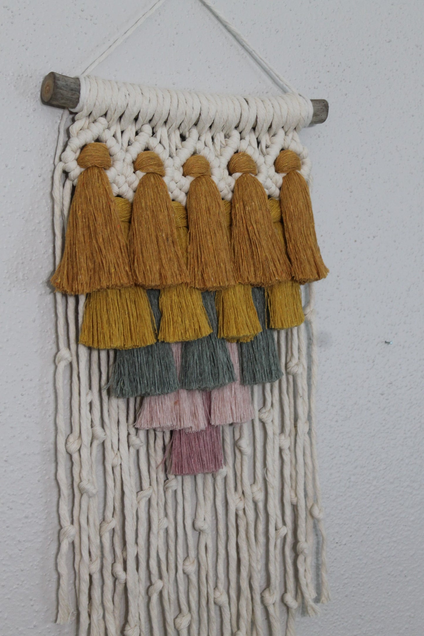 Small gradient tassel macrame wall hanging | wall art | boho | wall decor | wall tapestry | home decor