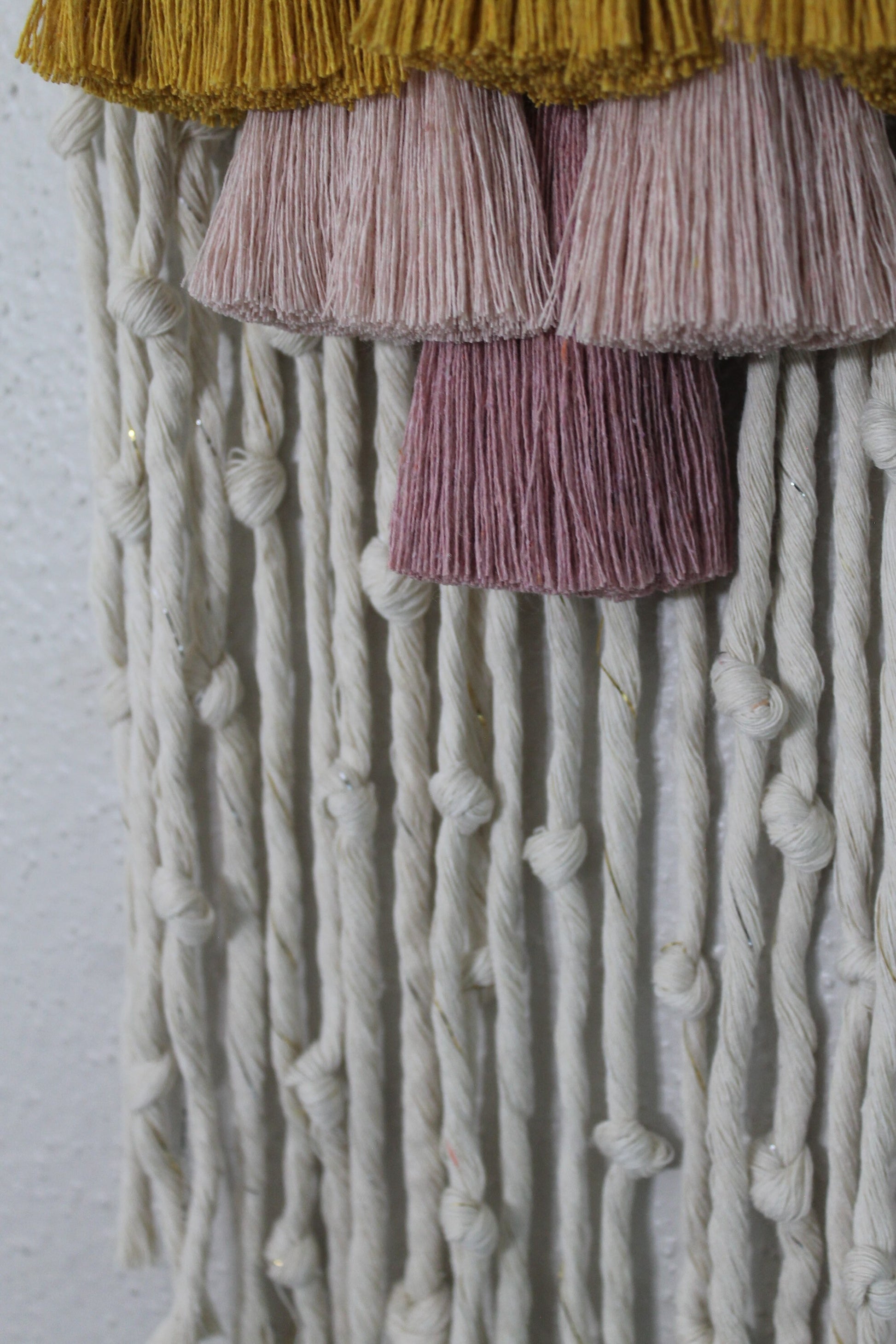 Small gradient tassel macrame wall hanging | wall art | boho | wall decor | wall tapestry | home decor