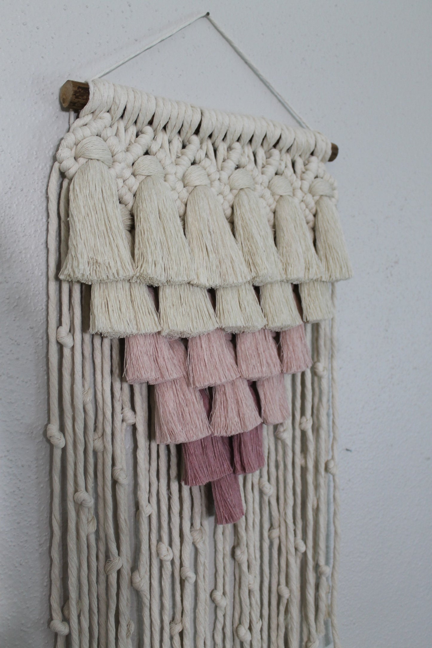Small gradient tassel macrame wall hanging | wall art | boho | wall decor | wall tapestry | home decor
