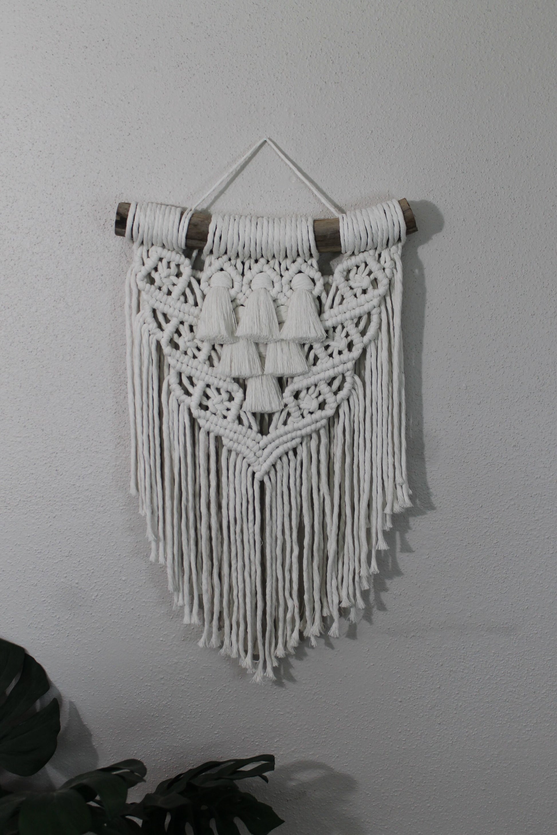 Large snow white macrame wall hanging | wall art | boho | wall decor | wall tapestry | home decor